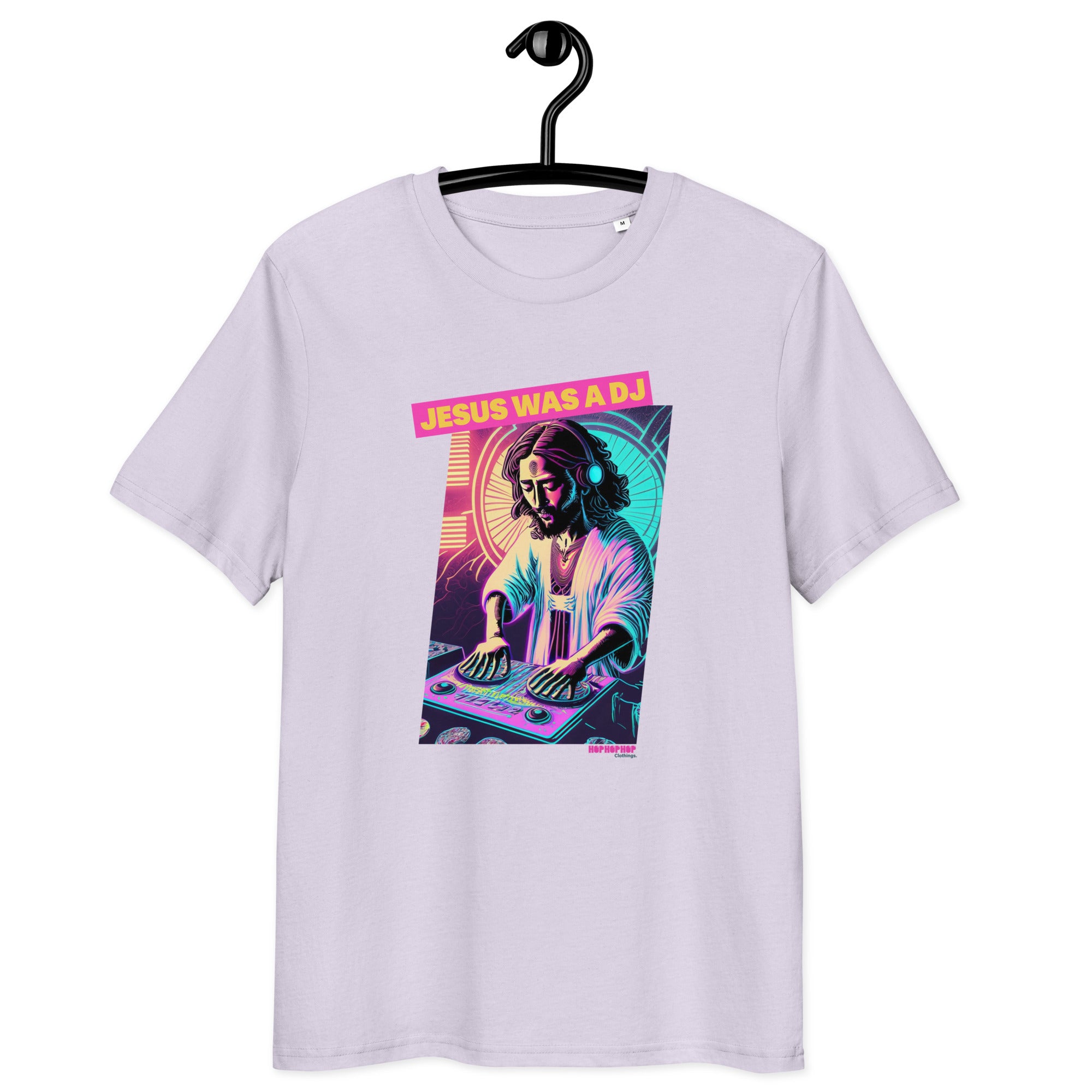 Hop Hop Hop - DVS - Jesus was a DJ - T-shirt unisexe en coton biologique