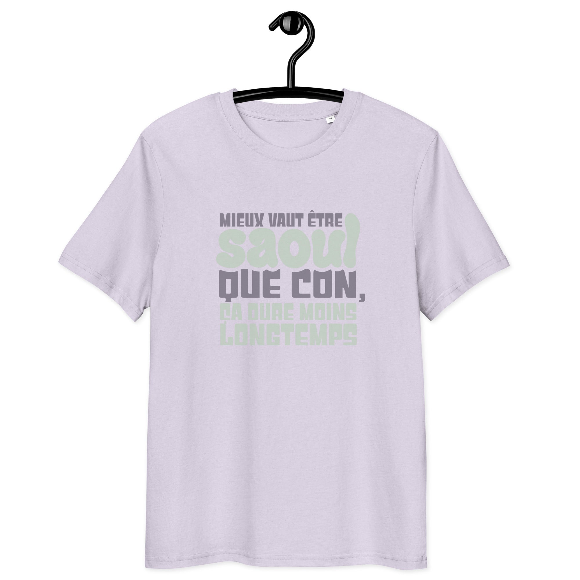 Mieux vaut être saoul - T-shirt unisexe en coton biologique