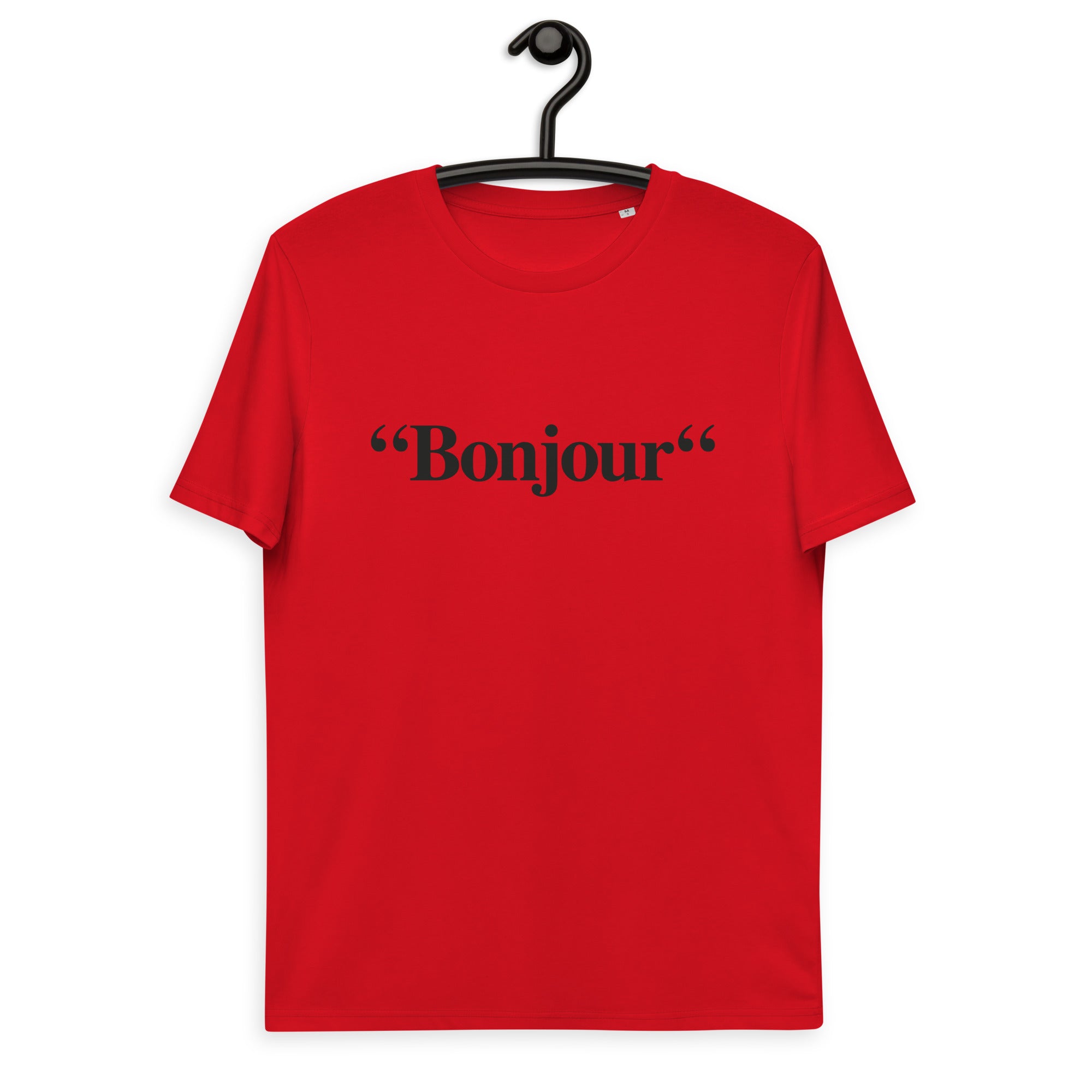 "Bonjour" - T-shirt unisexe en coton biologique