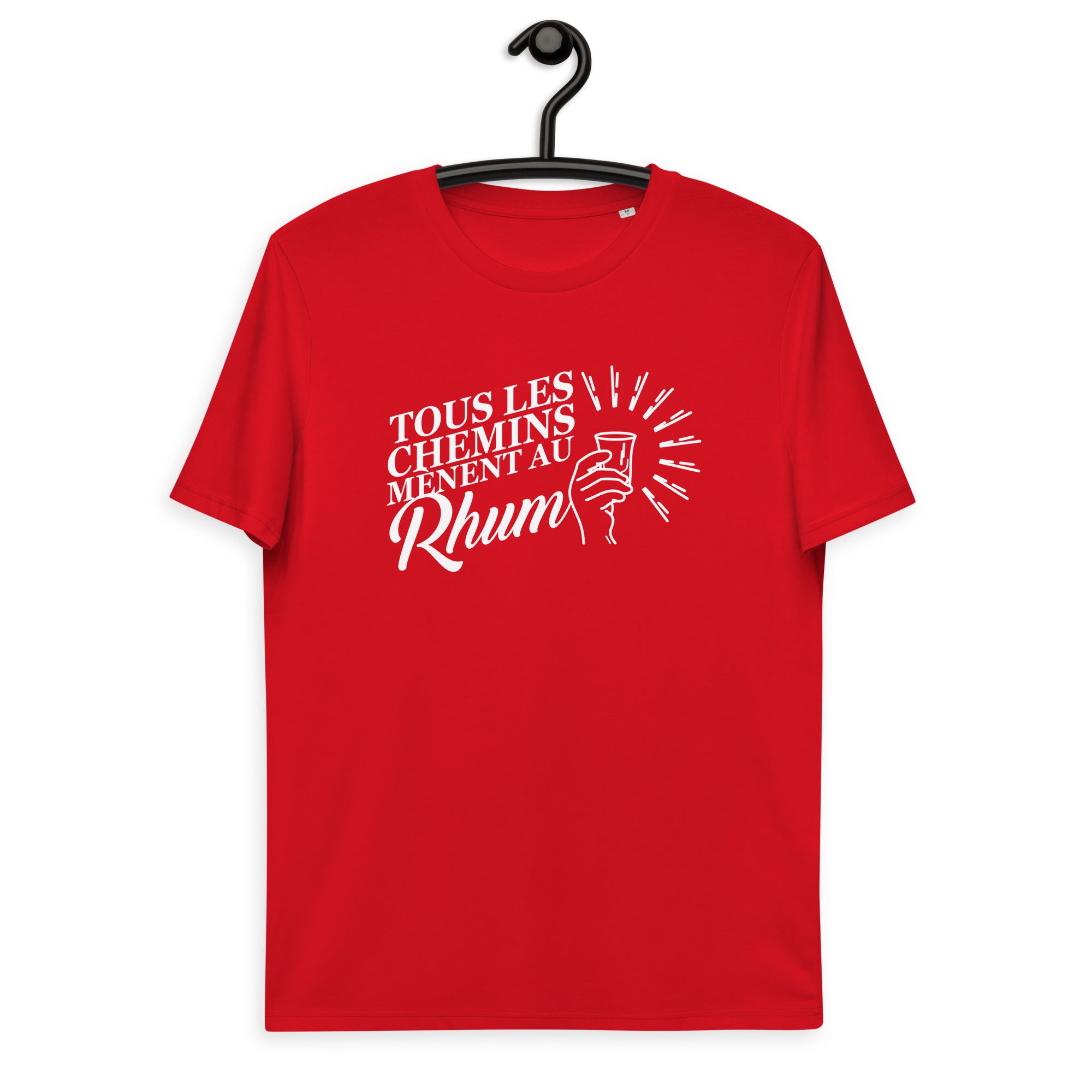 Tous les chemins mènent au Rhum - T-shirt unisexe en coton biologique