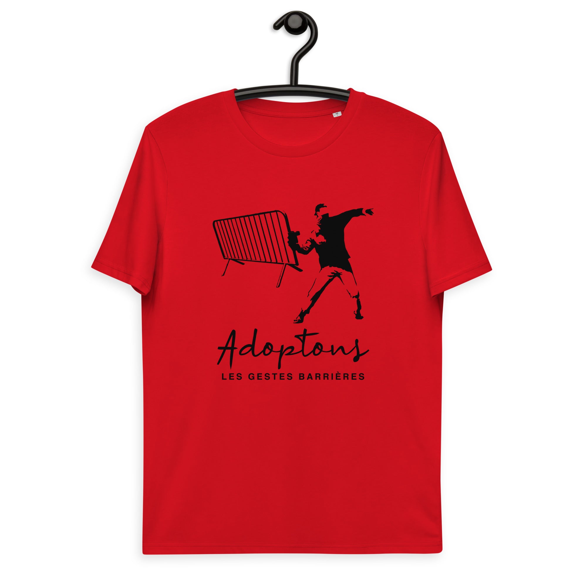 Les gestes barrières - T-shirt unisexe en coton biologique