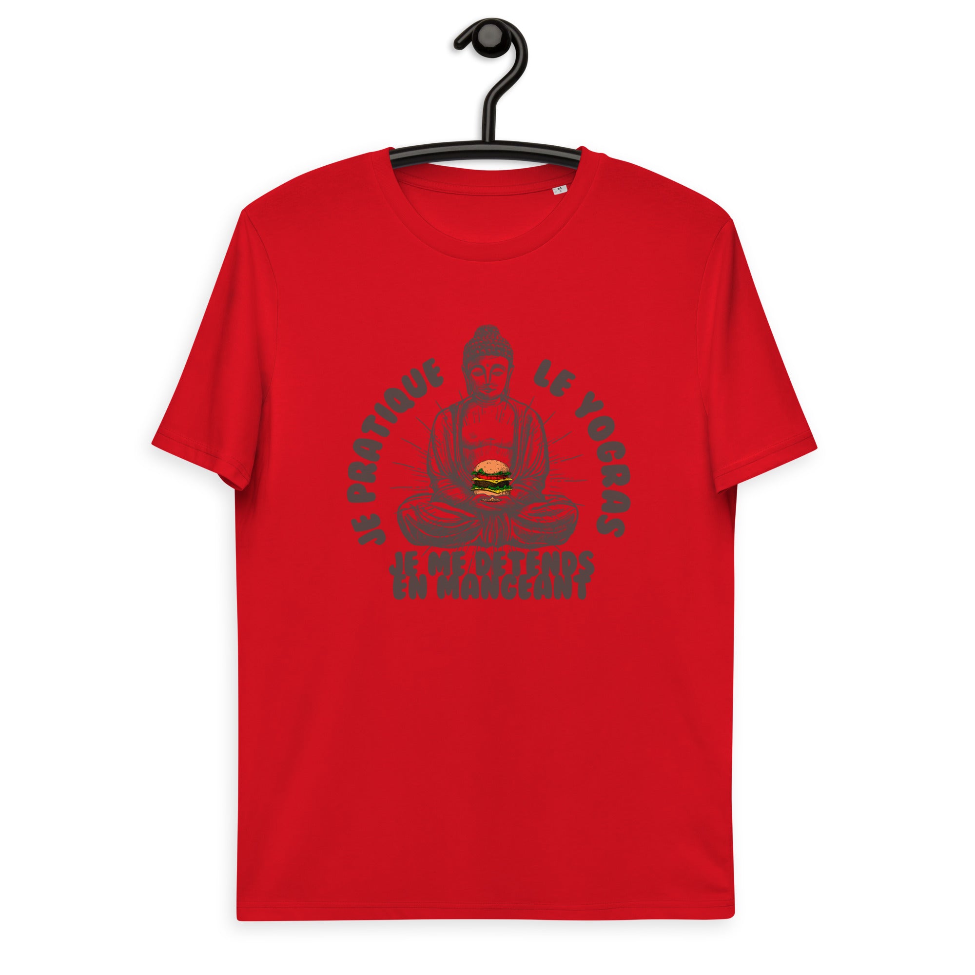 Je pratique le yogras -T-shirt unisexe en coton biologique