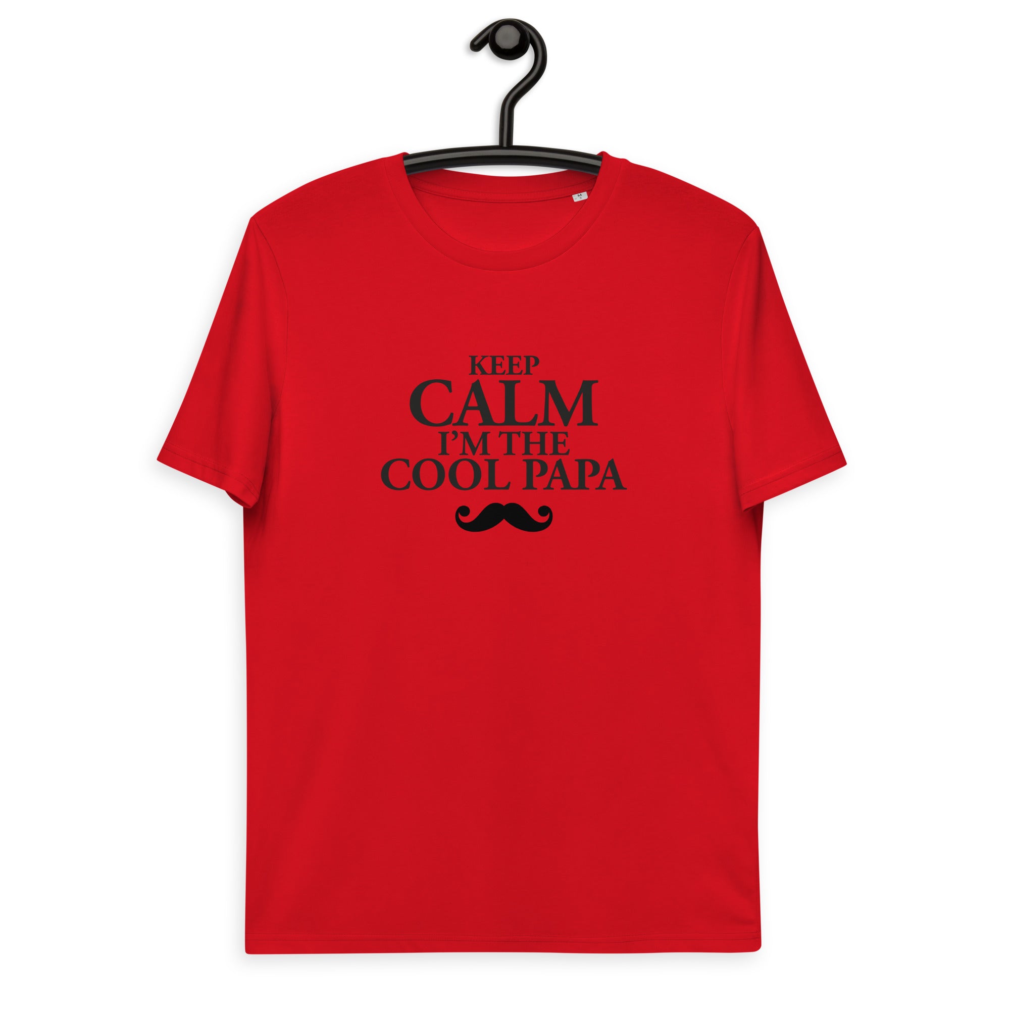 Keep calm papa -T-shirt unisexe en coton biologique