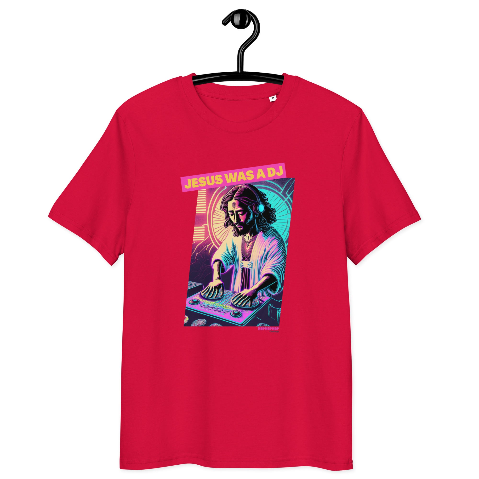 Hop Hop Hop - DVS - Jesus was a DJ - T-shirt unisexe en coton biologique