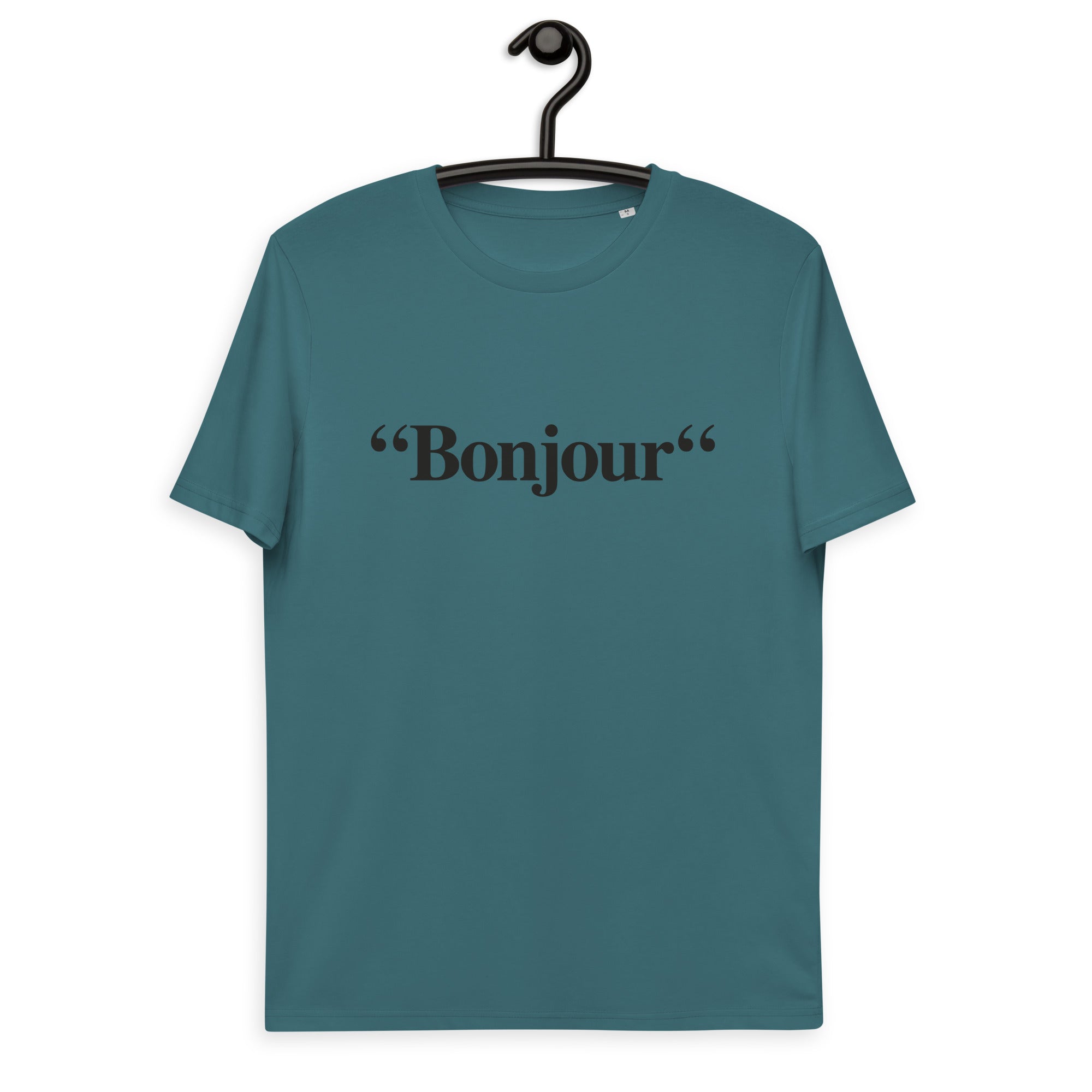 "Bonjour" - T-shirt unisexe en coton biologique