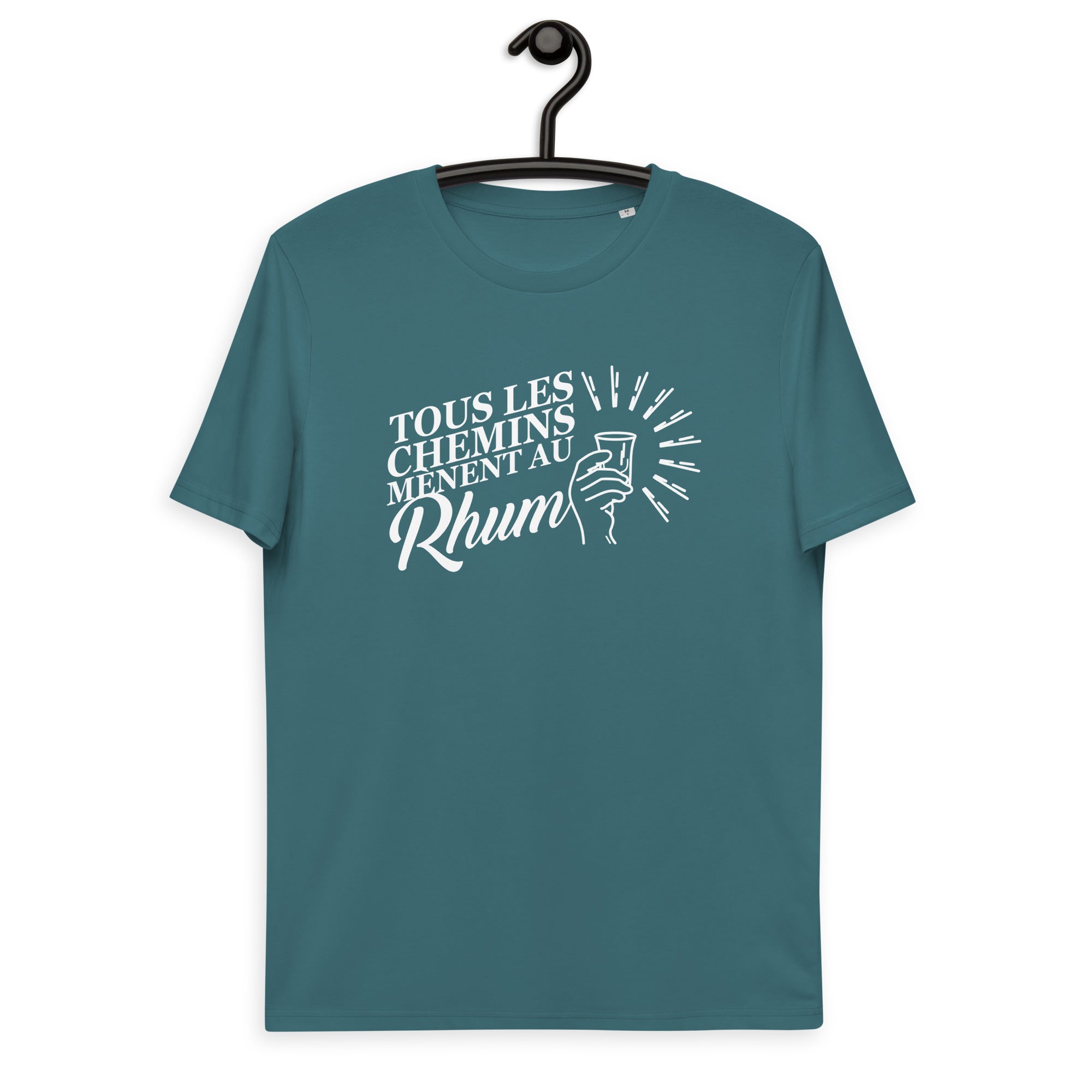 Tous les chemins mènent au Rhum - T-shirt unisexe en coton biologique