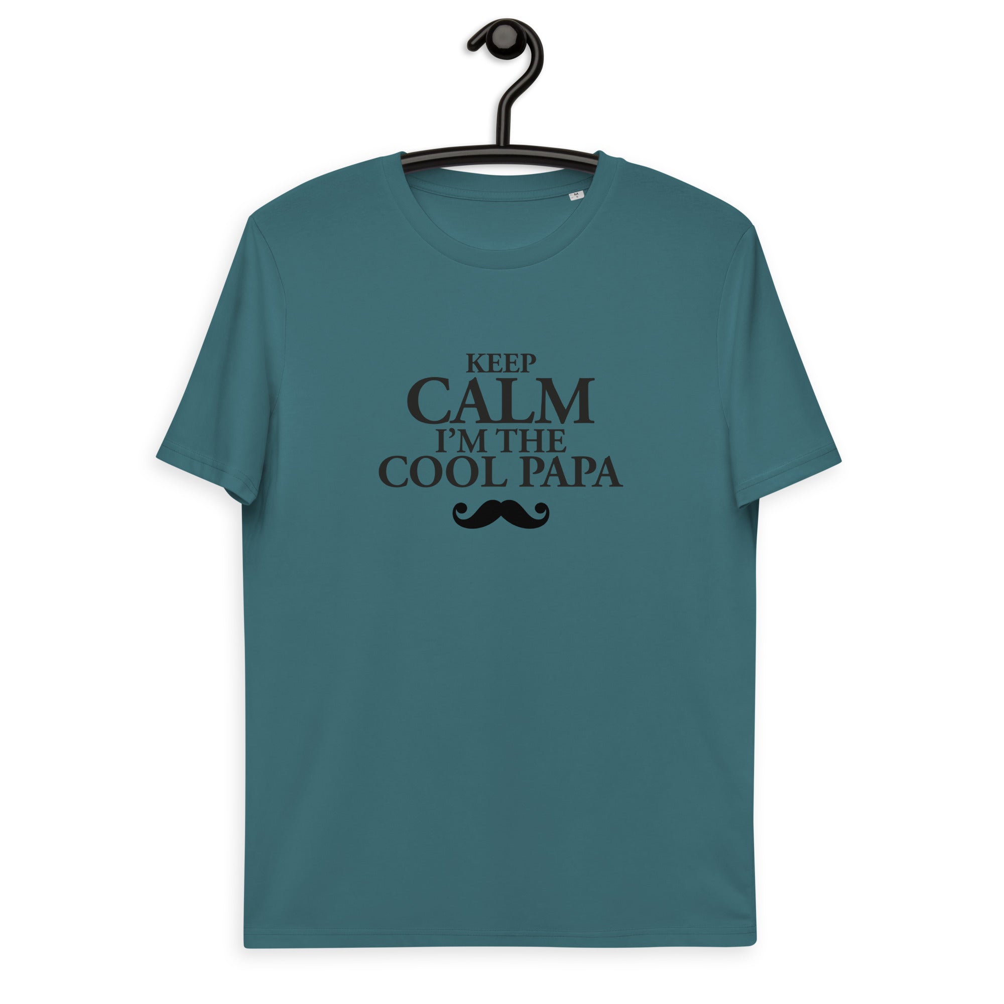 Keep calm papa -T-shirt unisexe en coton biologique