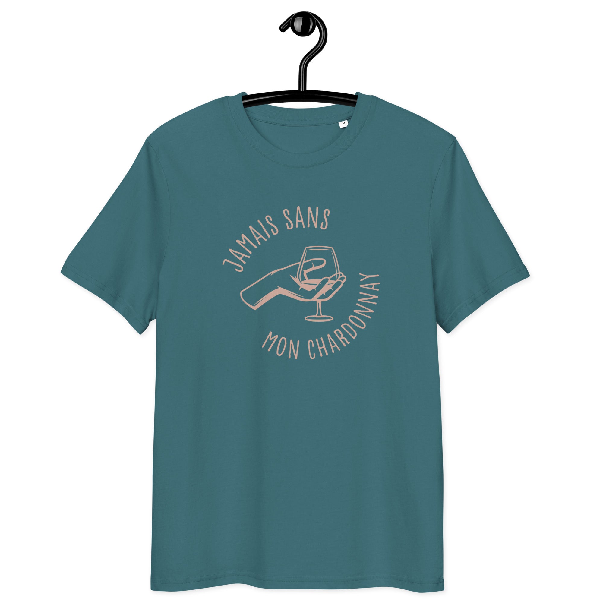 Jamais sans mon chardonnay - T-shirt unisexe en coton biologique