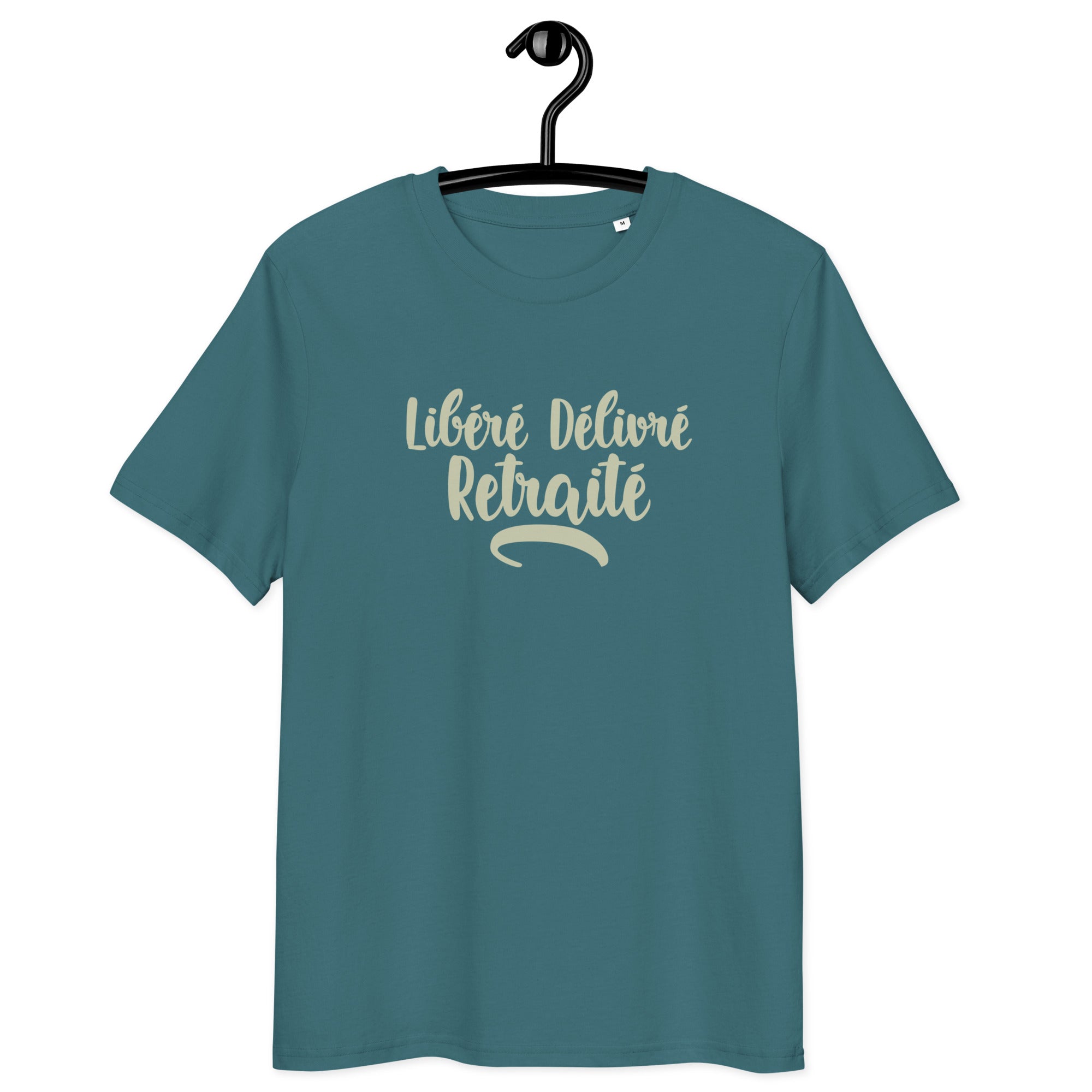 Libéré délivré retraité - T-shirt unisexe en coton biologique