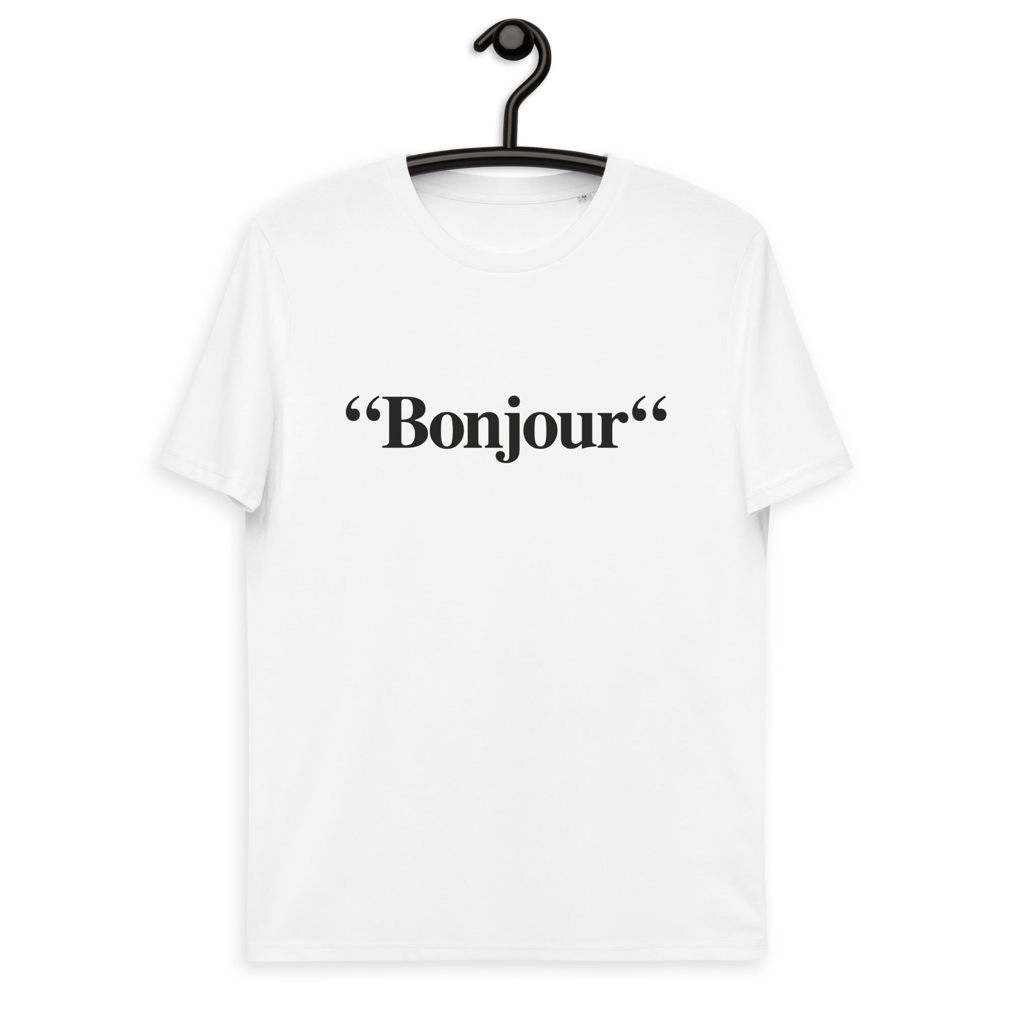 "Bonjour" - T-shirt unisexe en coton biologique