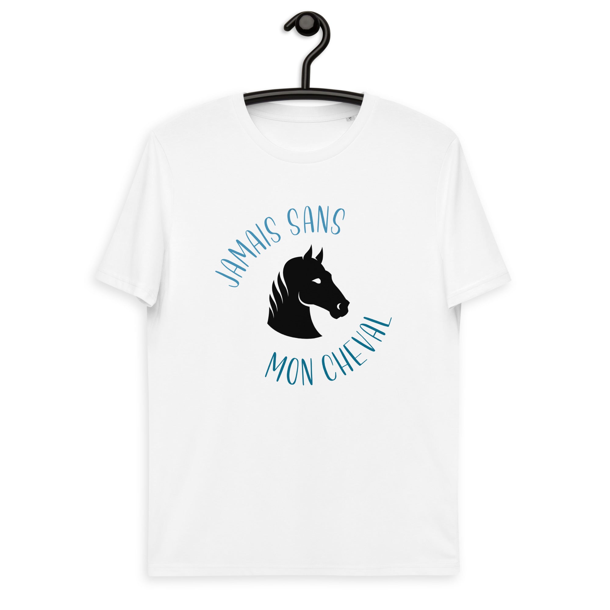 Jamais sans mon cheval - T-shirt unisexe en coton biologique