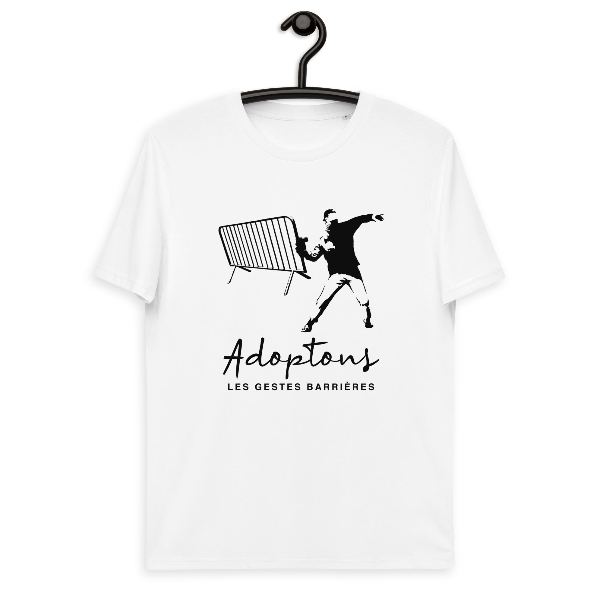 Les gestes barrières - T-shirt unisexe en coton biologique