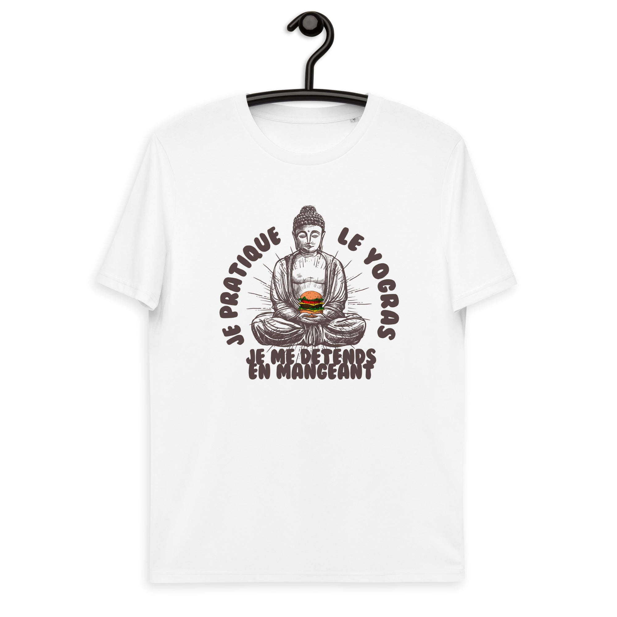 Je pratique le yogras -T-shirt unisexe en coton biologique