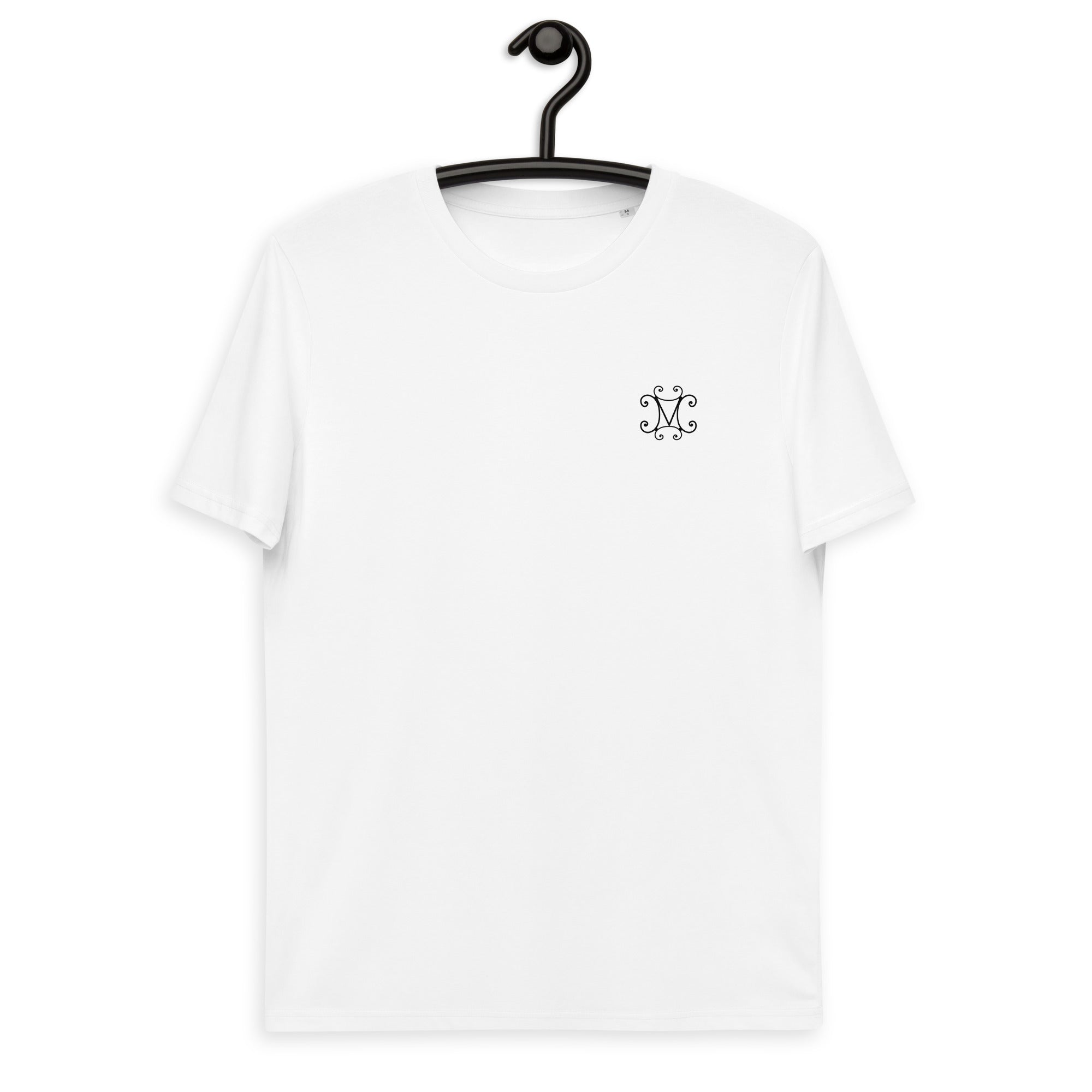 Halles Mazuc -T-shirt unisexe en coton biologique - cœur et dos.
