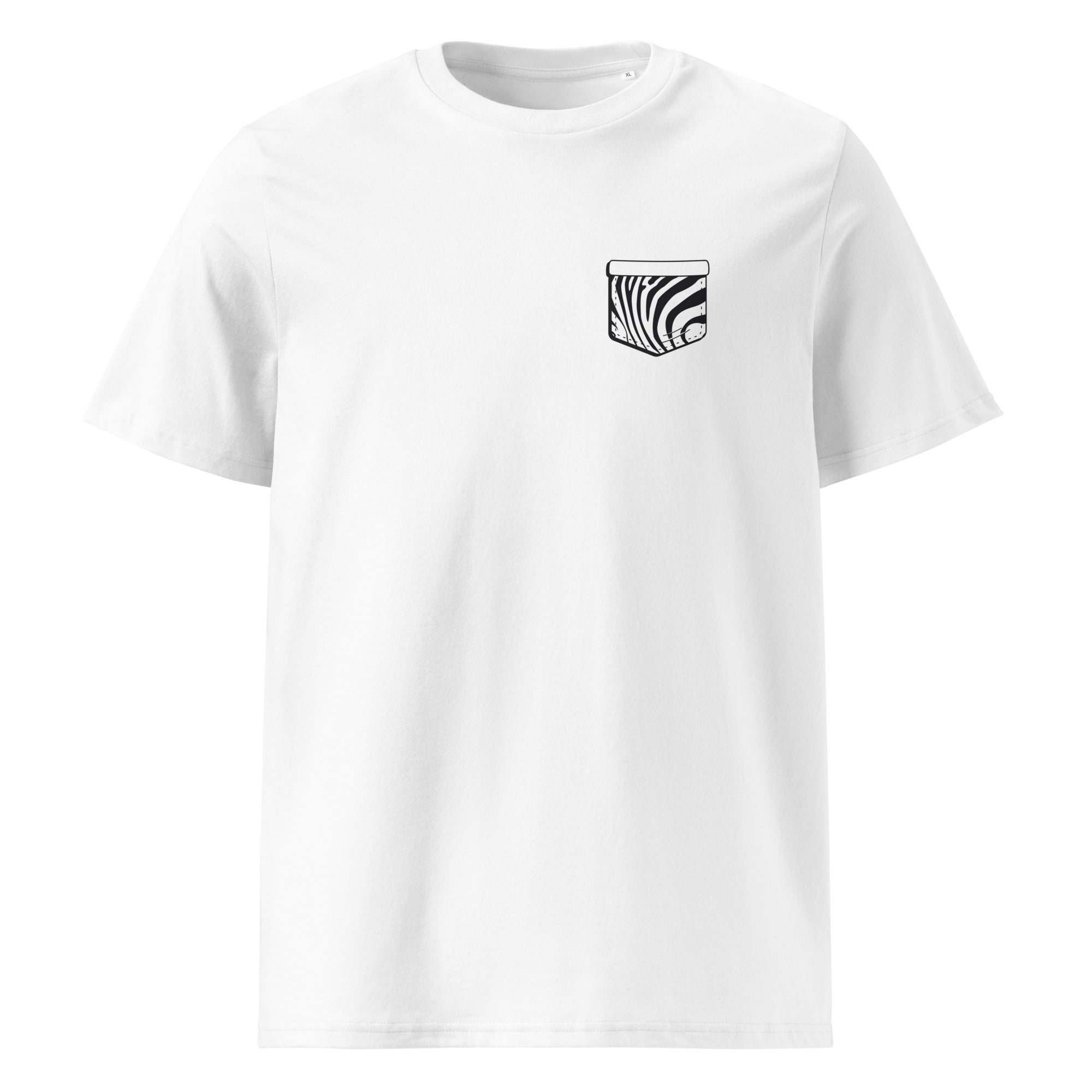 Zebre Pocket - T-shirt unisexe en coton biologique