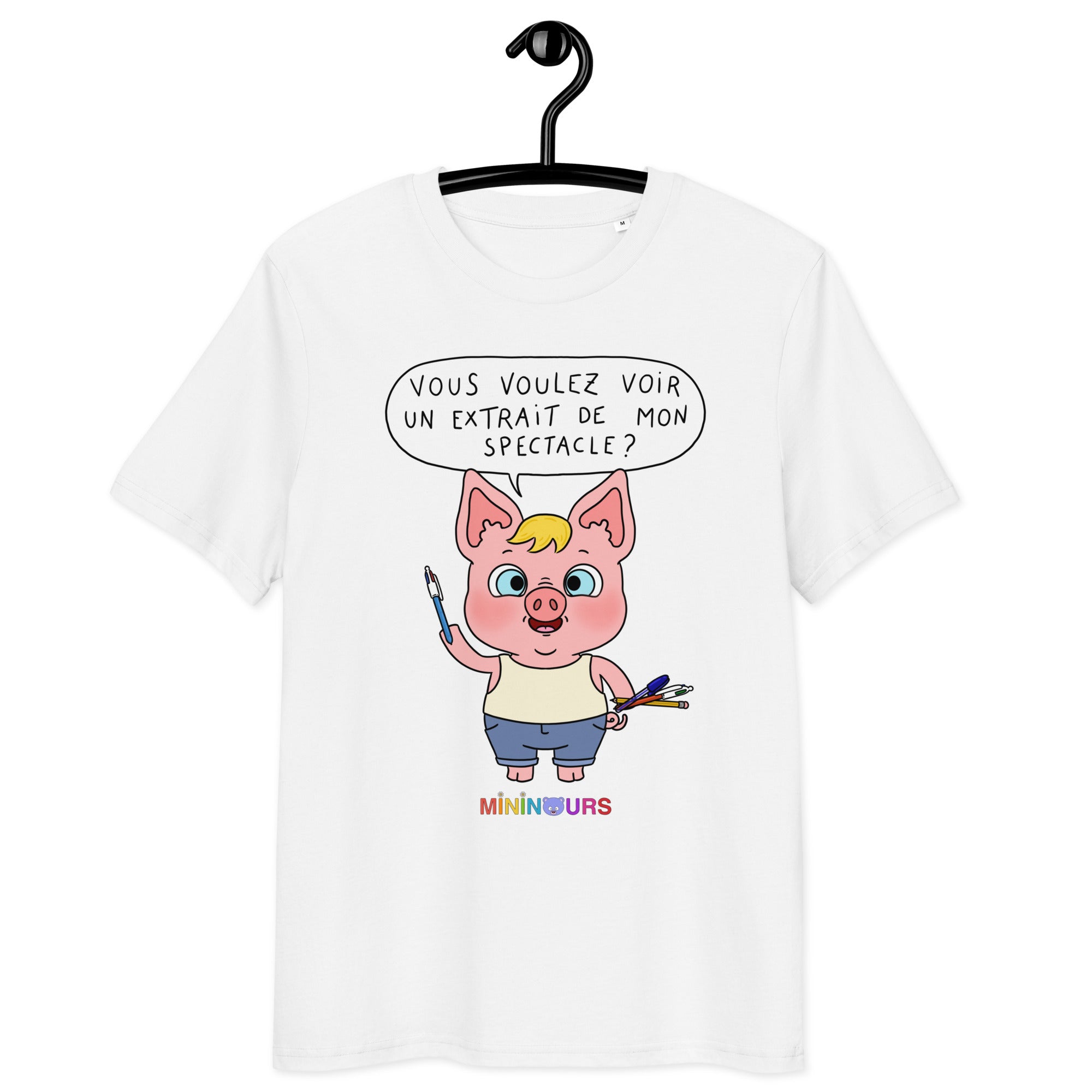Cochonnet E3 - Mininours - T-shirt unisexe en coton biologique