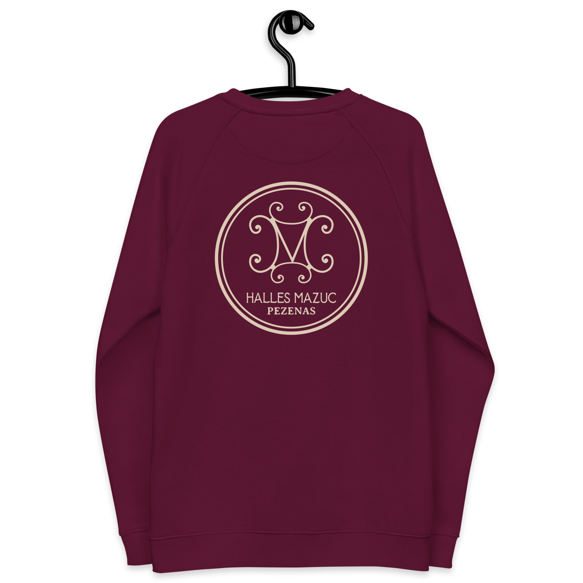 Halles Mazuc - Sweat Col Rond écologique raglan unisexe - Coeur et Dos