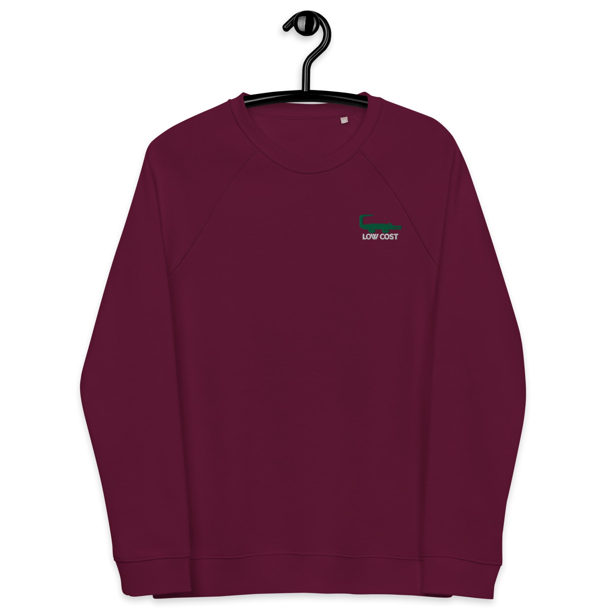 Low Cost - Sweat col rond écologique raglan unisexe - Brodé