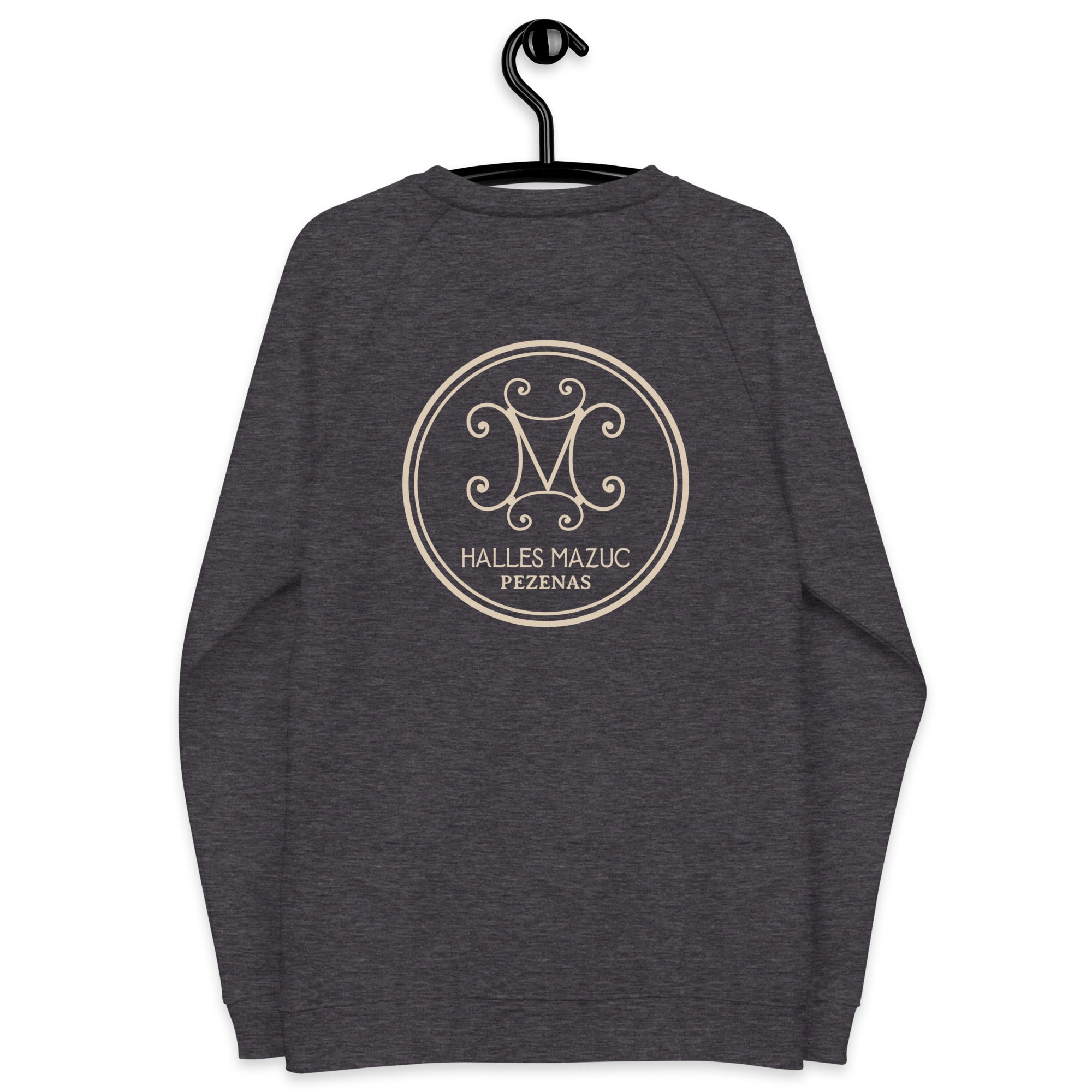 Halles Mazuc - Sweat Col Rond écologique raglan unisexe - Coeur et Dos
