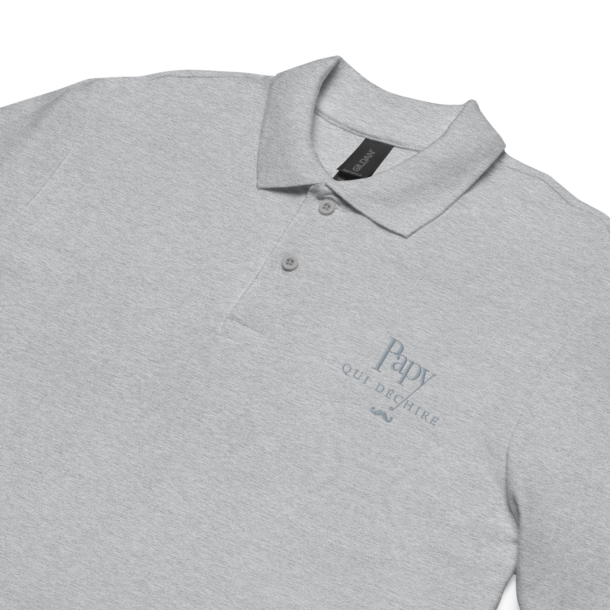 Papy qui déchire - Polo piqué unisexe - Brodé
