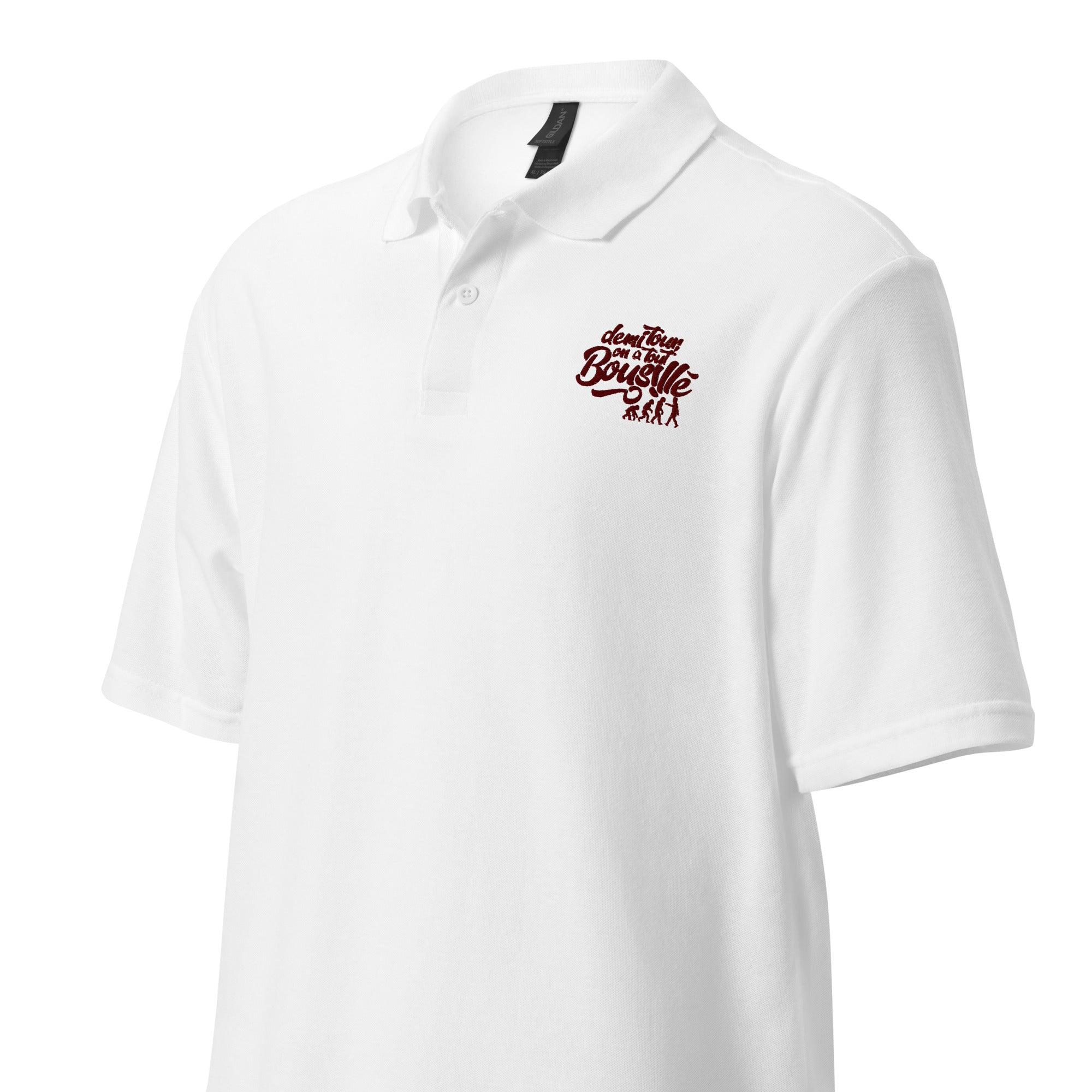 Demi tour - Polo piqué unisexe - Brodé