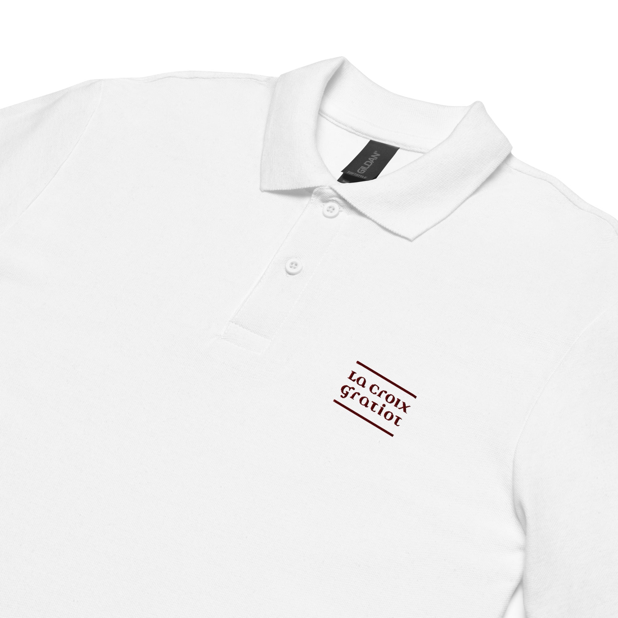 La Croix Gratiot - Polo piqué unisexe - Brodé
