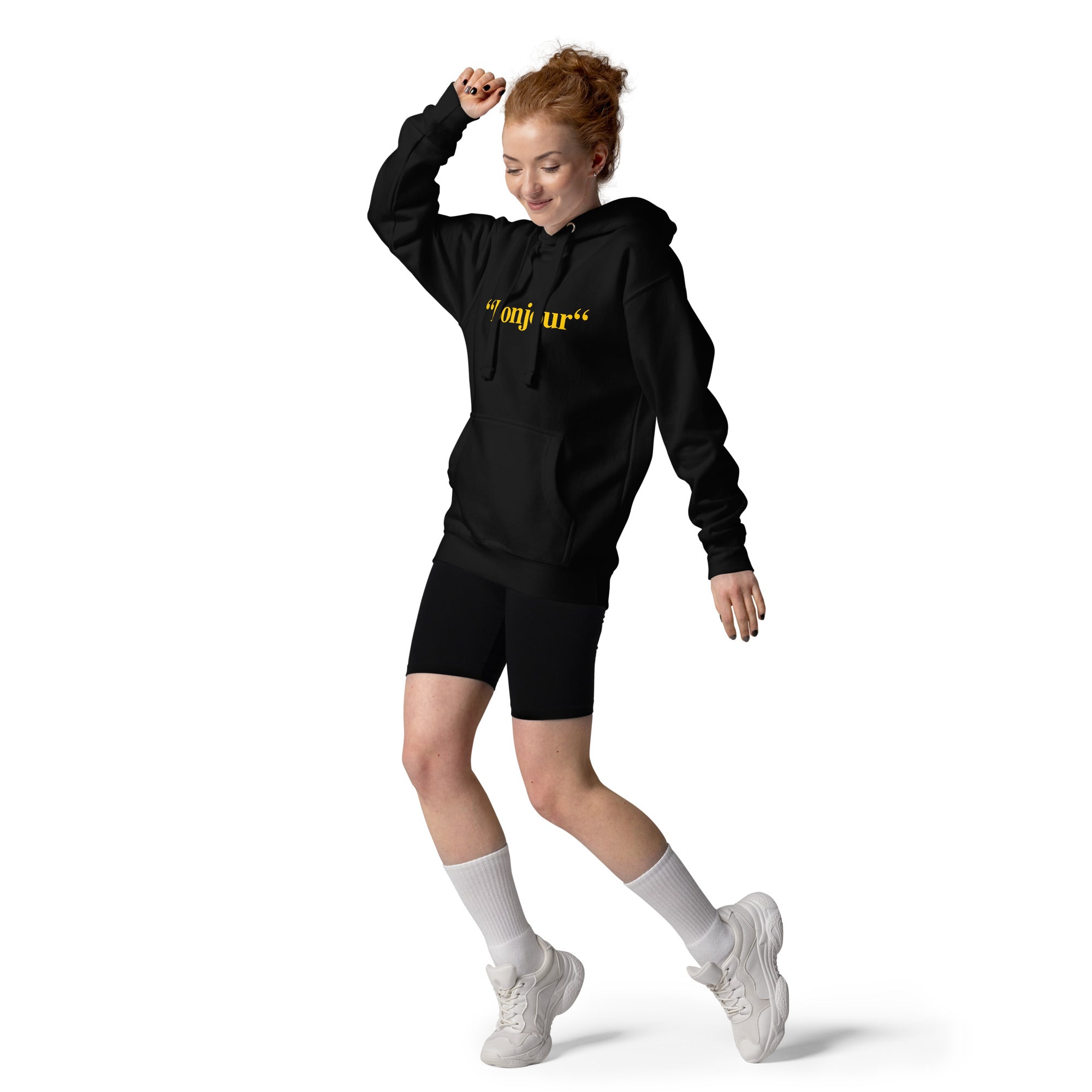 "Bonjour" - Sweat à Capuche Unisexe