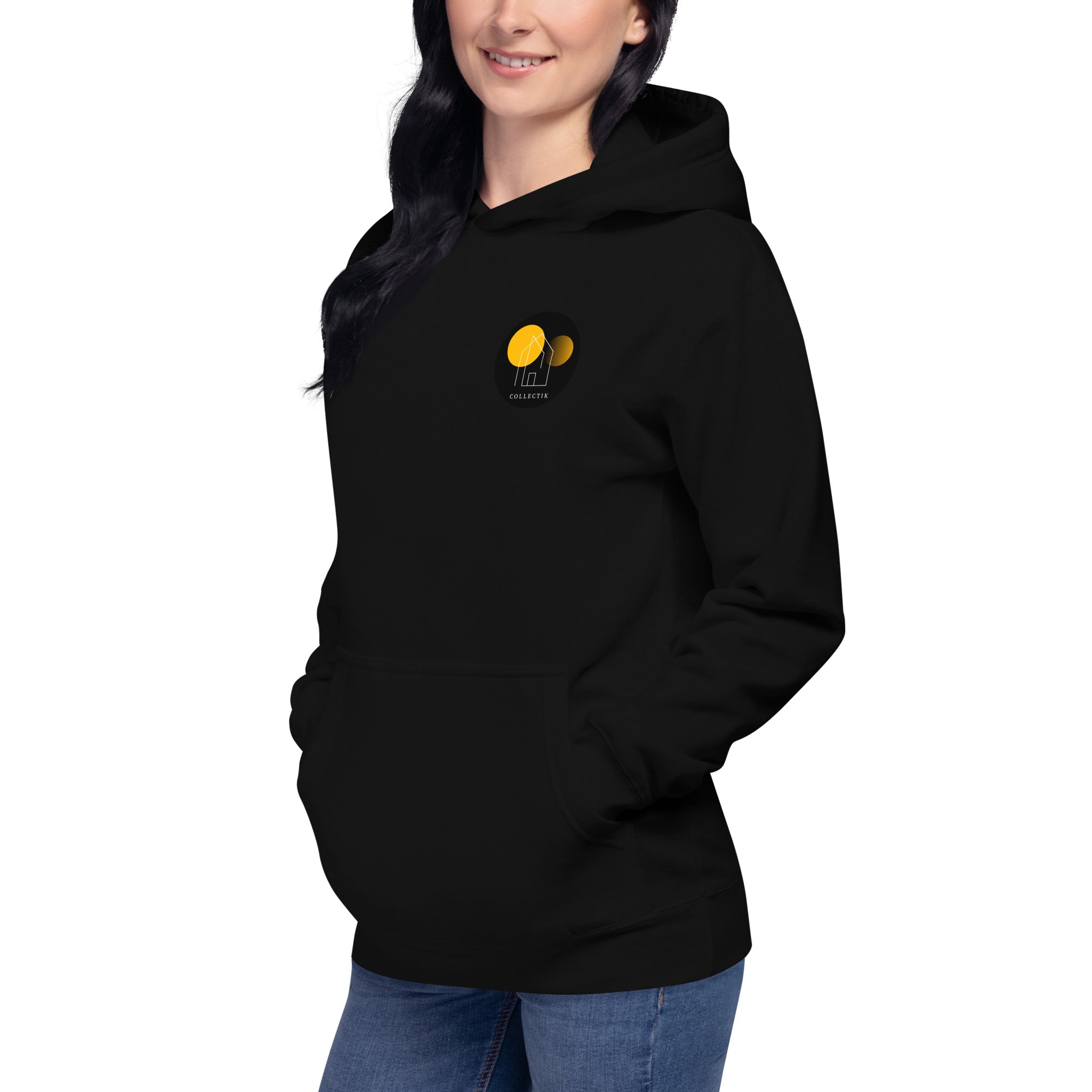 Collectik - Sweat à Capuche Unisexe - Coeur uniquement