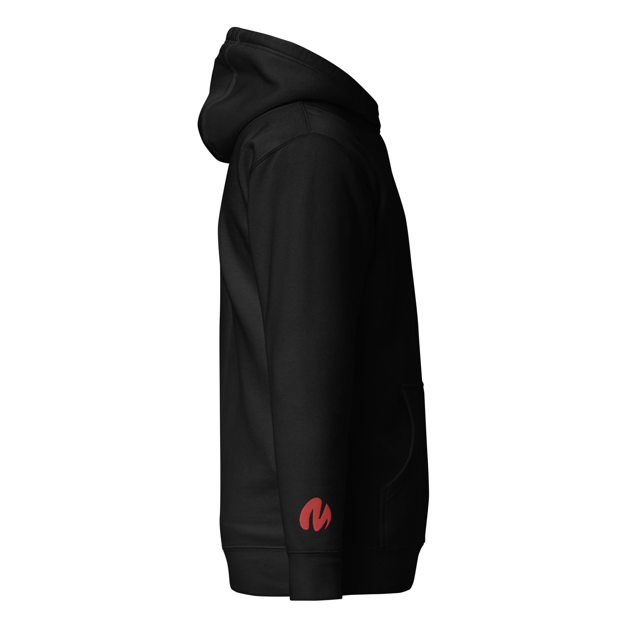 Media Group - Pro - Sweat à Capuche Unisexe - Brodé - Cœur & Manche
