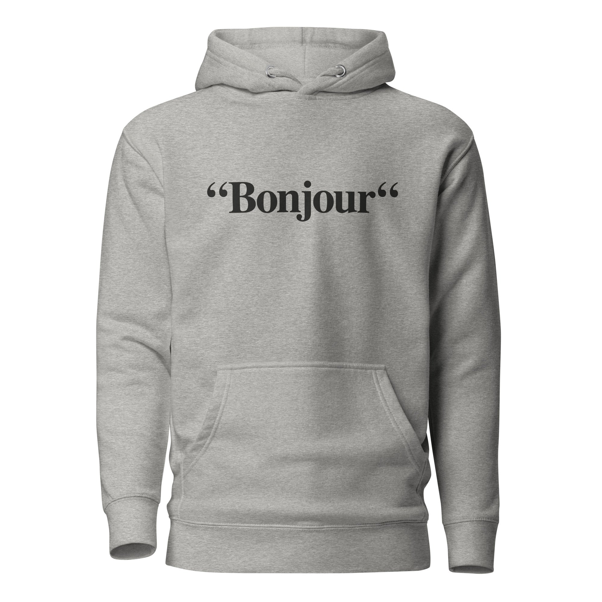 "Bonjour" - Sweat à Capuche Unisexe