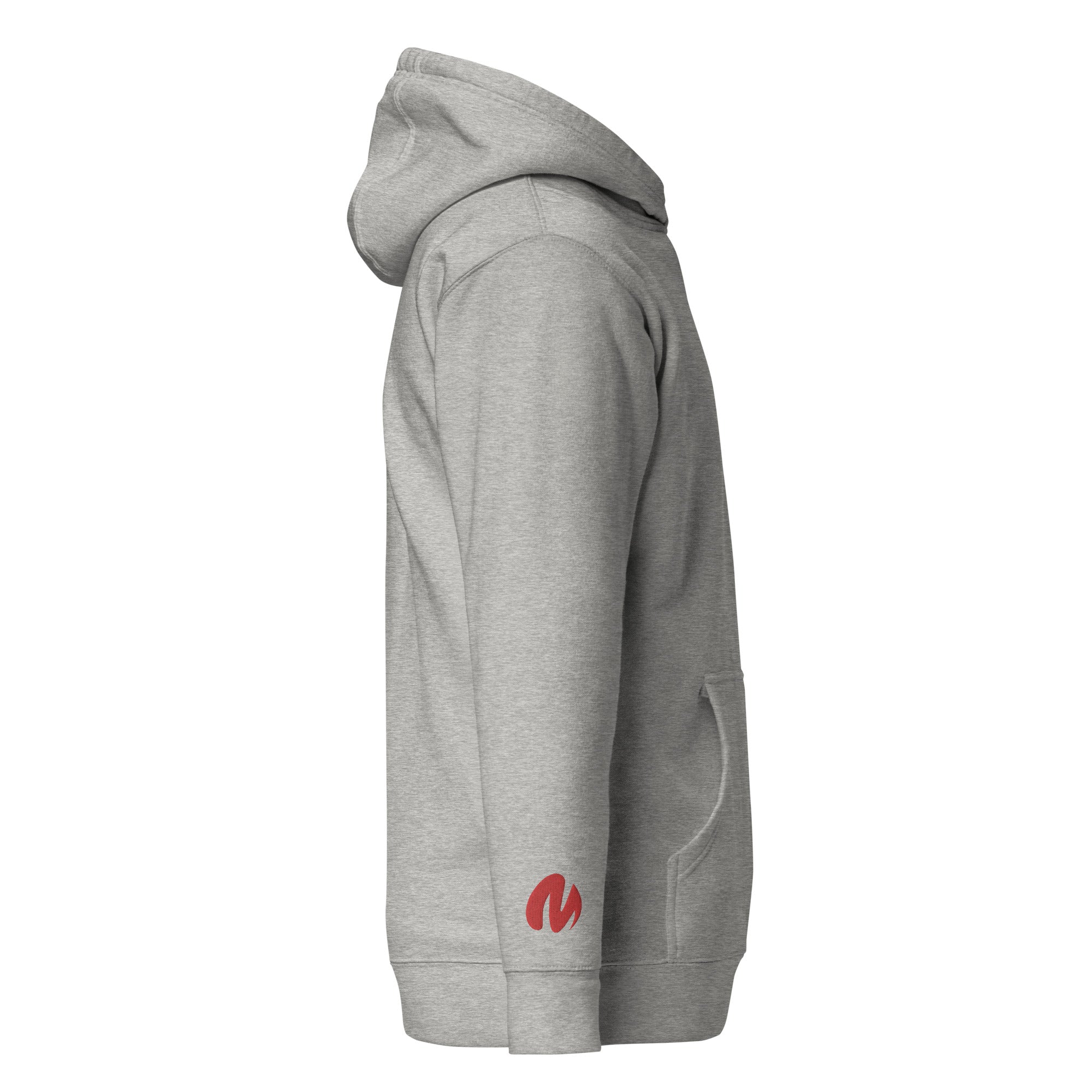 Media Group - Pro - Sweat à Capuche Unisexe - Brodé - Cœur & Manche