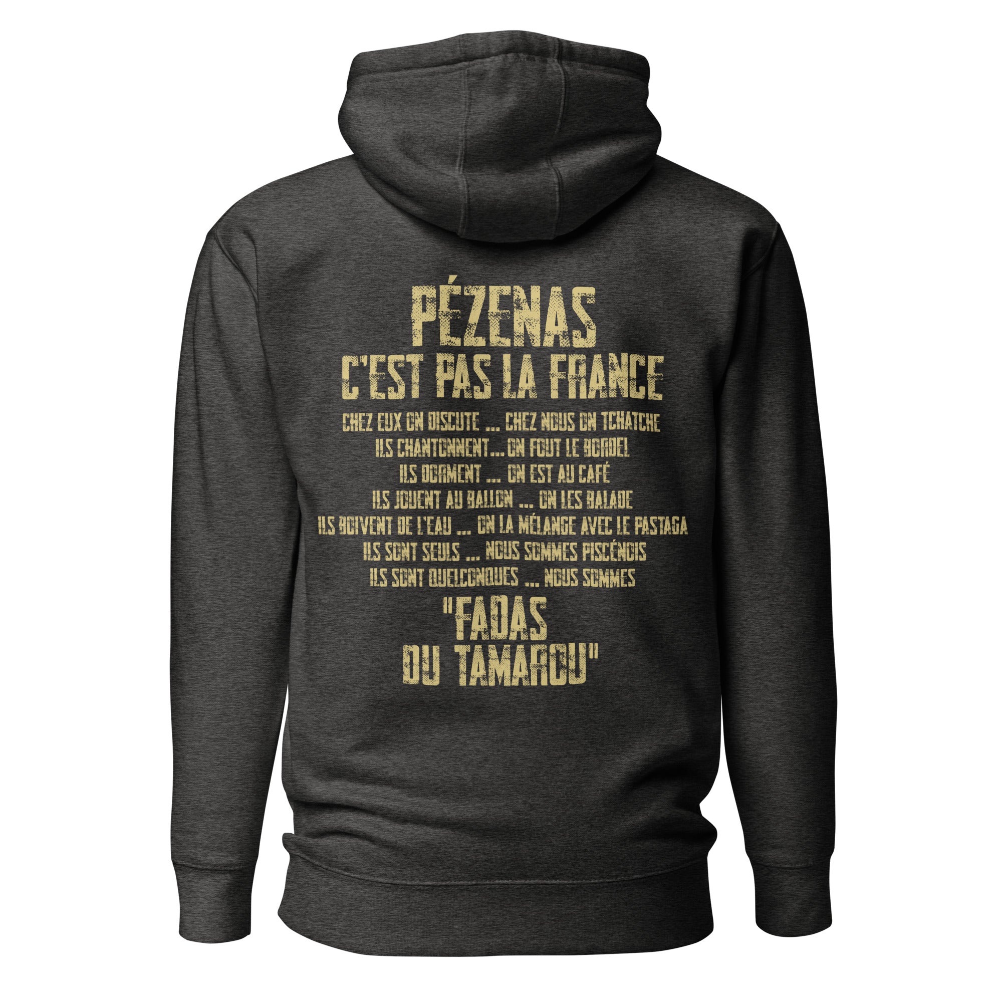 Fadas du Tamarou - Pro - Sweat à Capuche Unisexe imp. cœur et dos