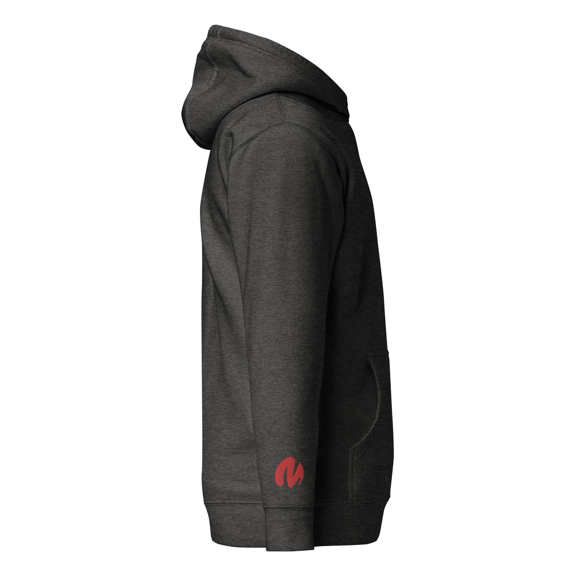 Media Group - Pro - Sweat à Capuche Unisexe - Brodé - Cœur & Manche