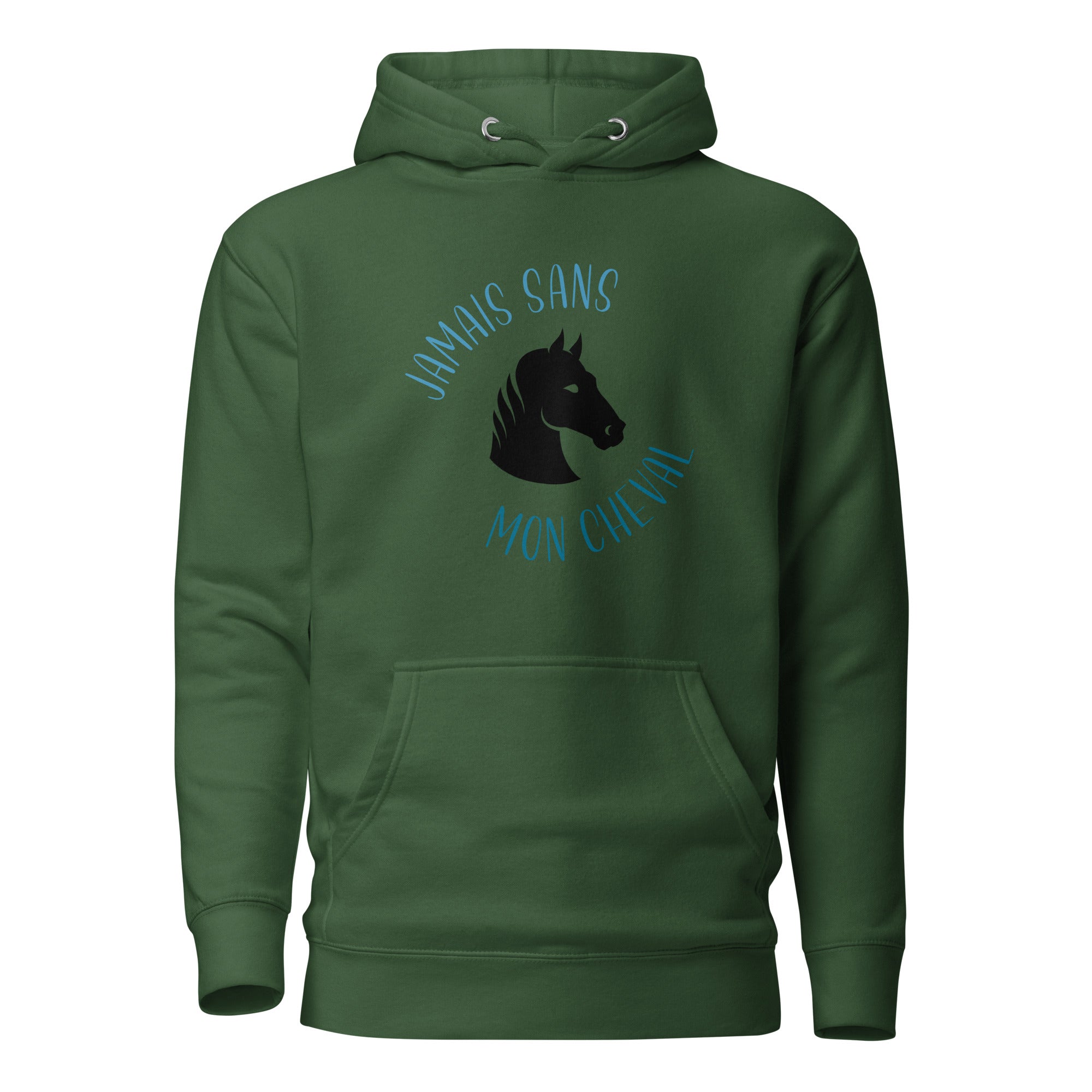 Jamais sans mon cheval - Sweat à Capuche Unisexe