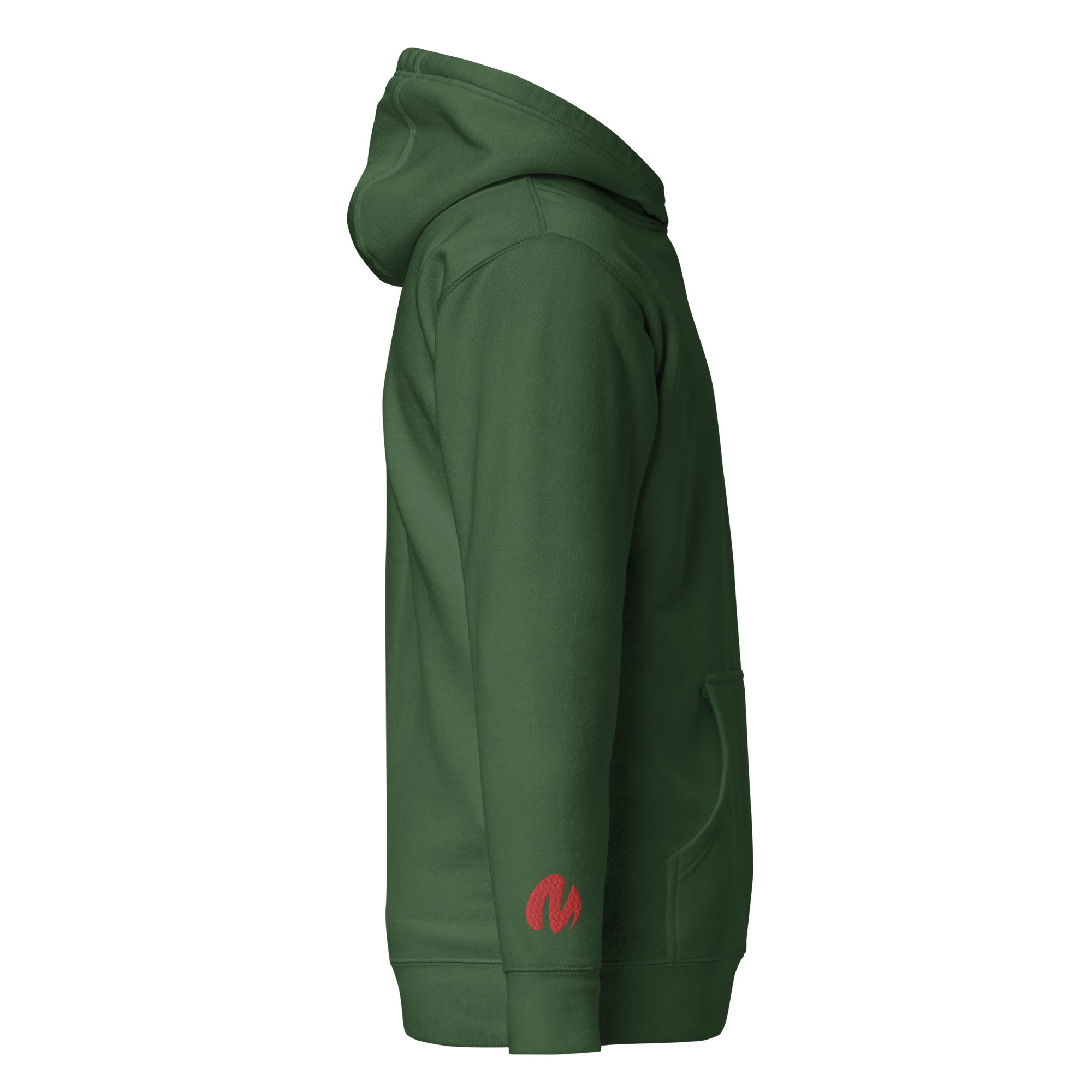 Media Group - Pro - Sweat à Capuche Unisexe - Brodé - Cœur & Manche
