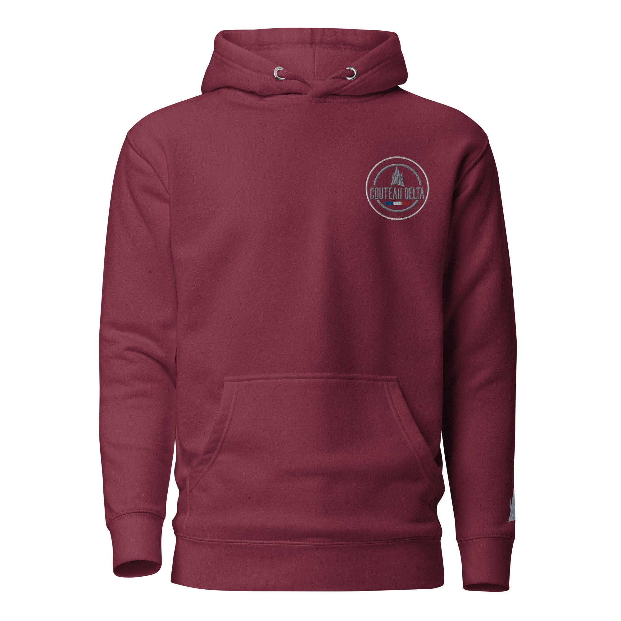 Couteau Delta - Sweat à Capuche Unisexe - Coeur et Poignet - Brodé