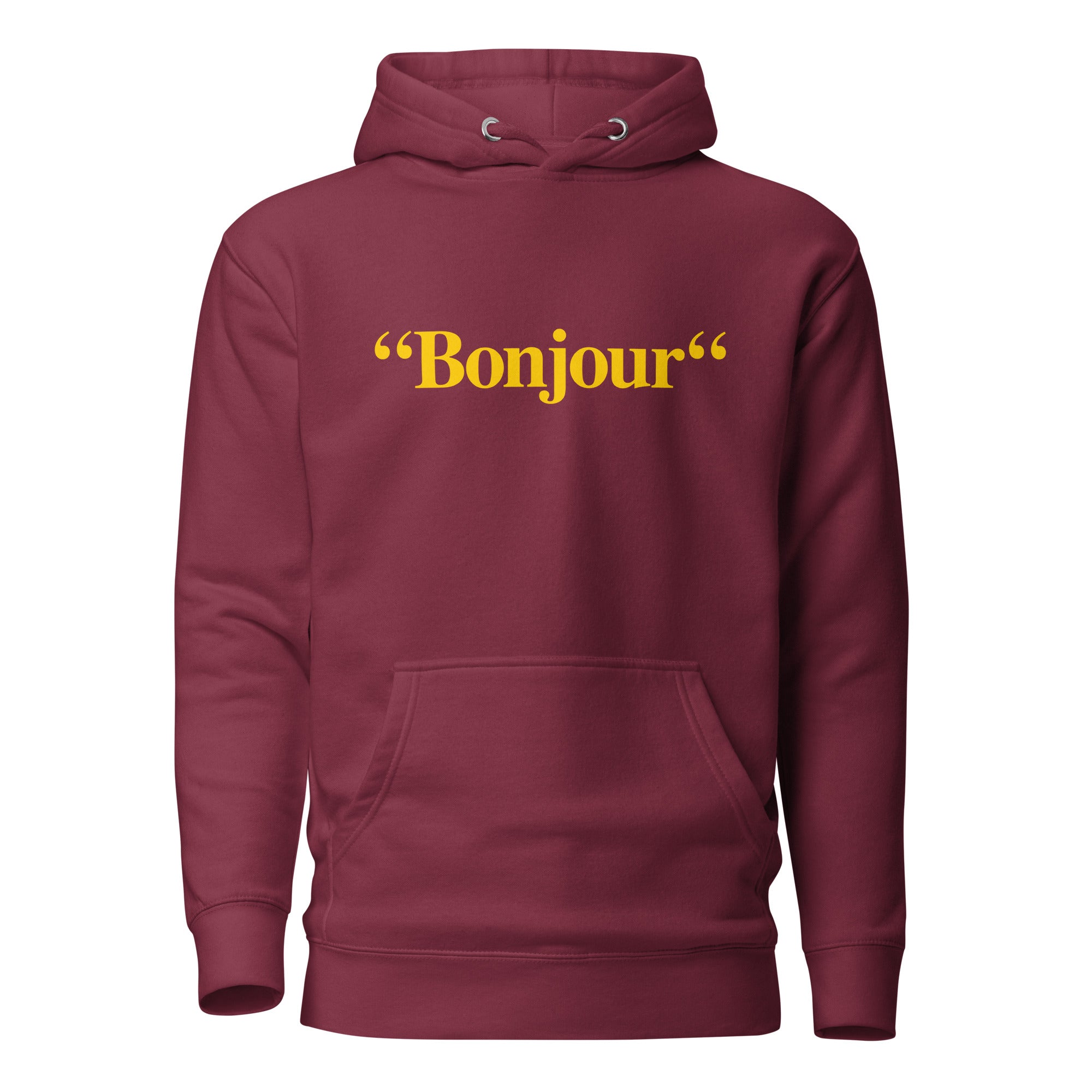 "Bonjour" - Sweat à Capuche Unisexe