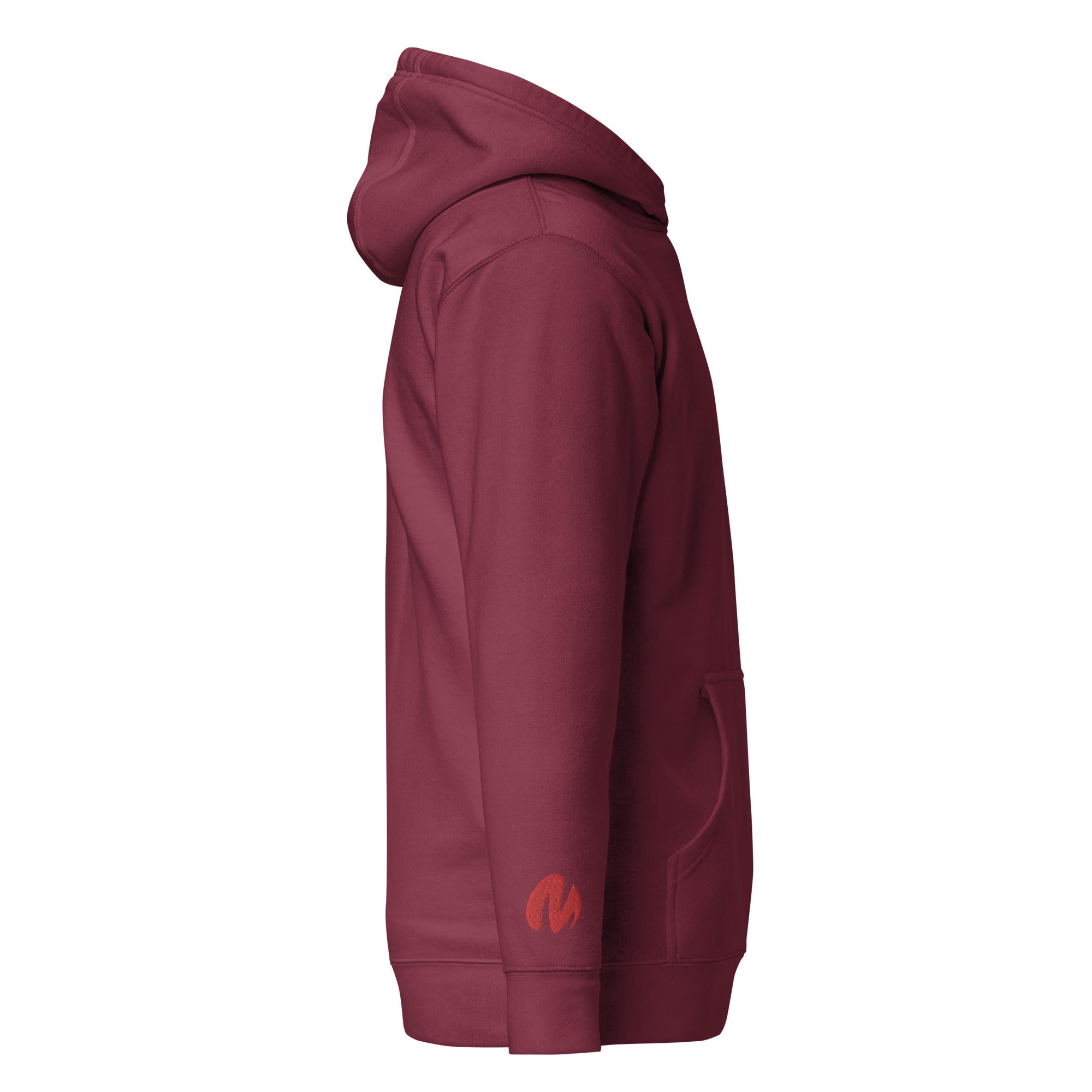 Media Group - Pro - Sweat à Capuche Unisexe - Brodé - Cœur & Manche