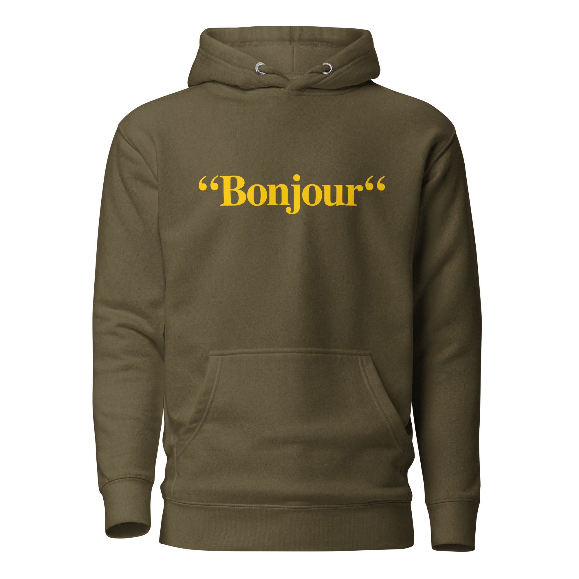 "Bonjour" - Sweat à Capuche Unisexe