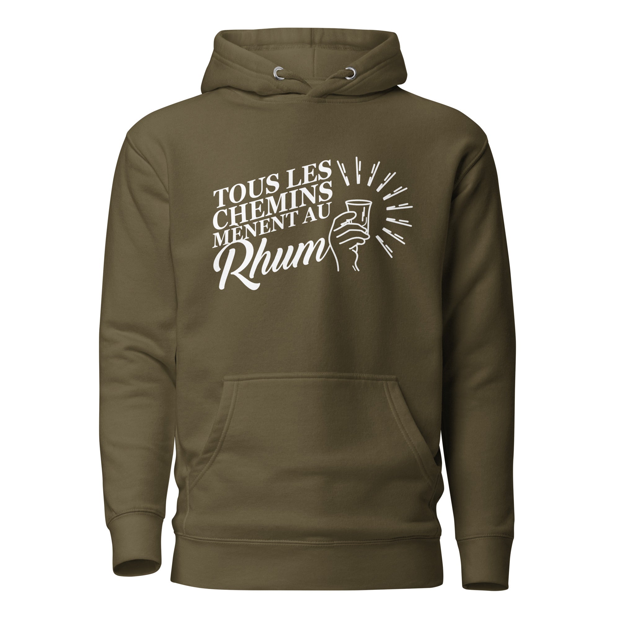 Tous les chemins mènent au Rhum - Sweat à Capuche Unisexe