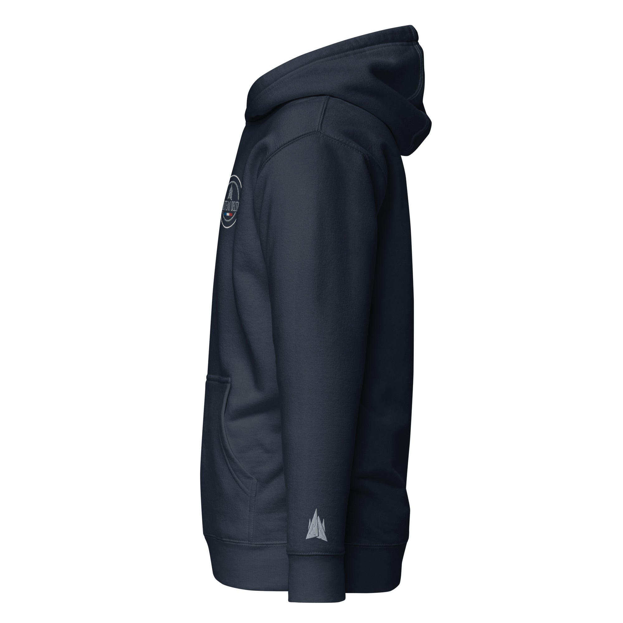 Couteau Delta - Sweat à Capuche Unisexe - Coeur et Poignet - Brodé