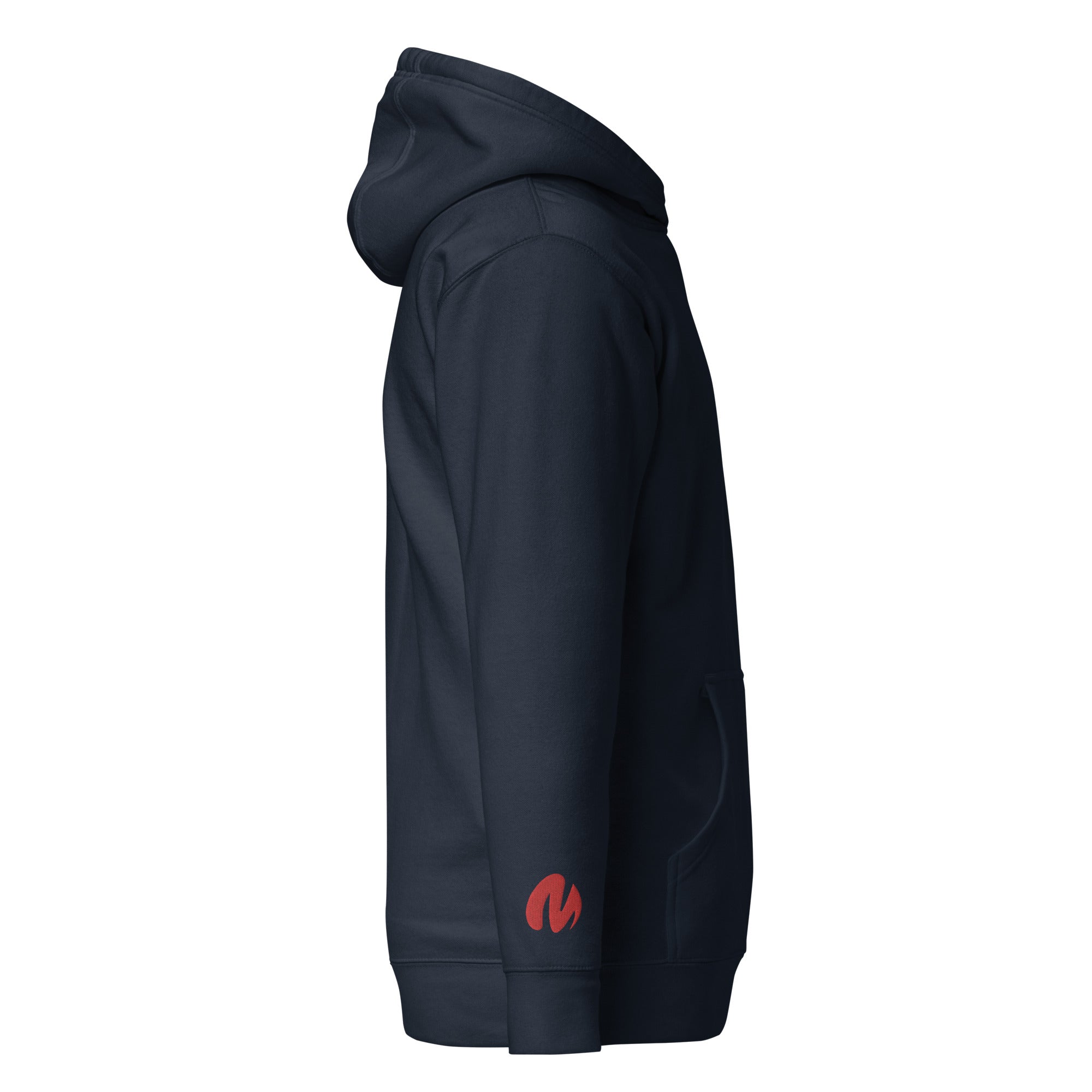 Media Group - Pro - Sweat à Capuche Unisexe - Brodé - Cœur & Manche