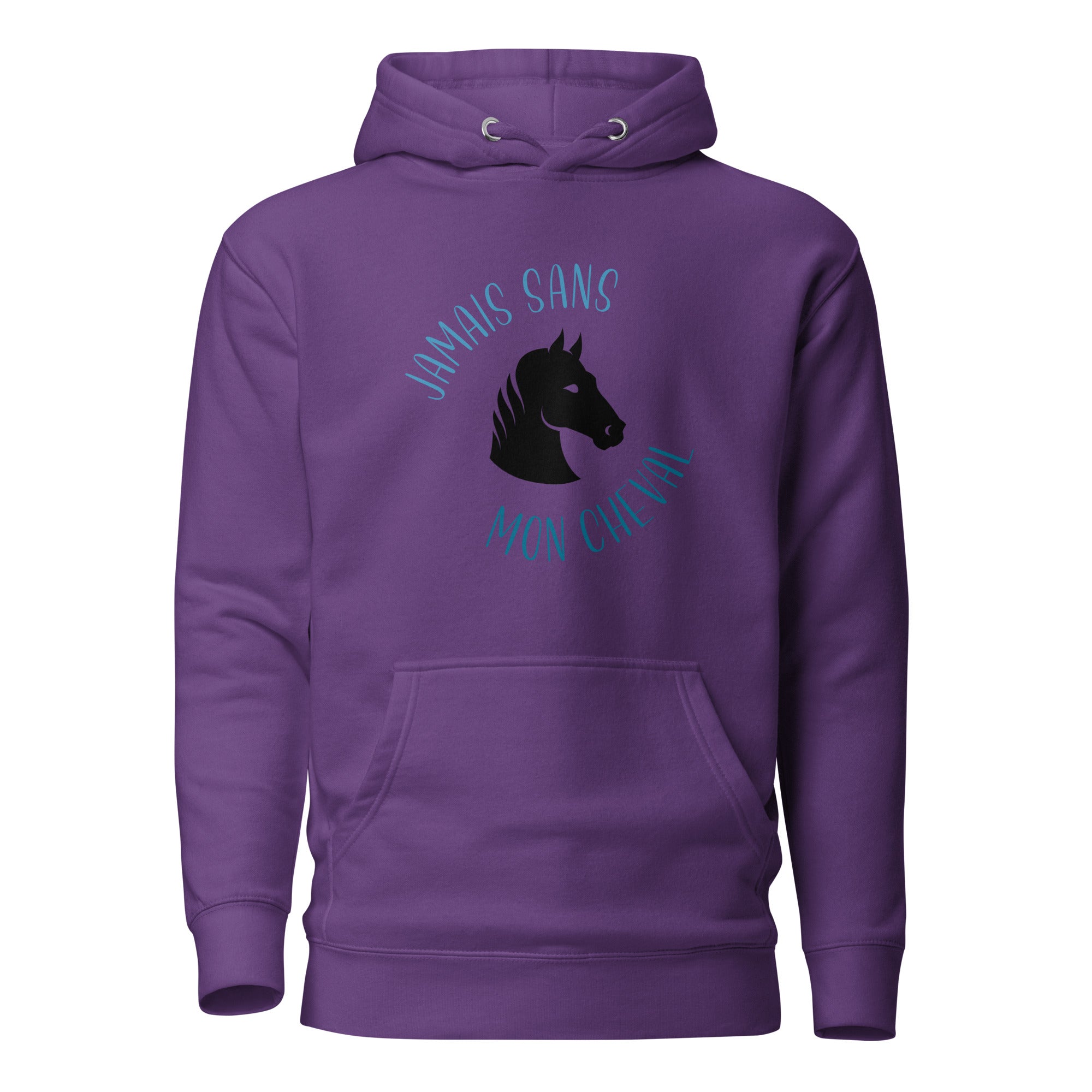 Jamais sans mon cheval - Sweat à Capuche Unisexe