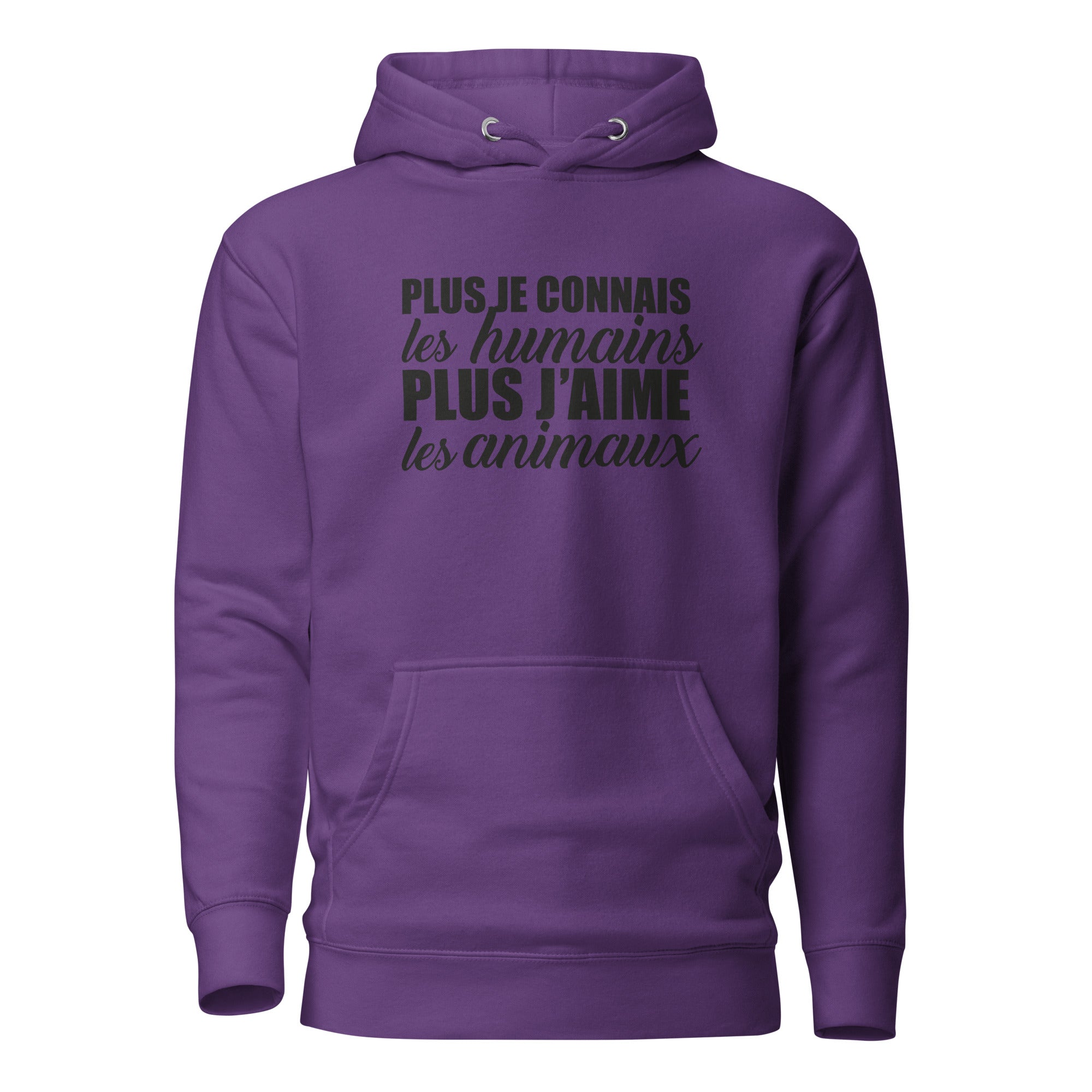 Plus je connais les humains - Sweat à Capuche Unisexe