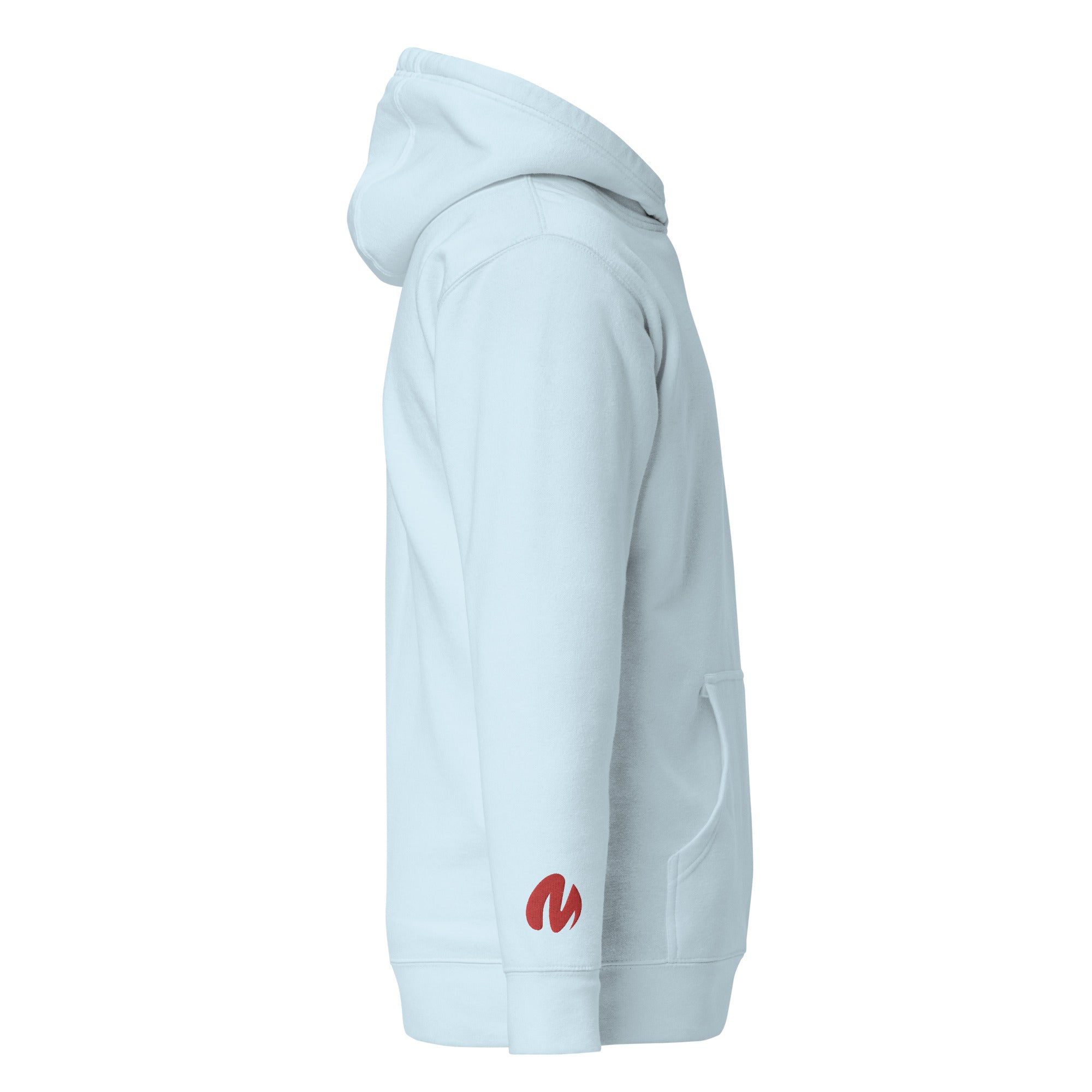 Media Group - Pro - Sweat à Capuche Unisexe - Brodé - Cœur & Manche