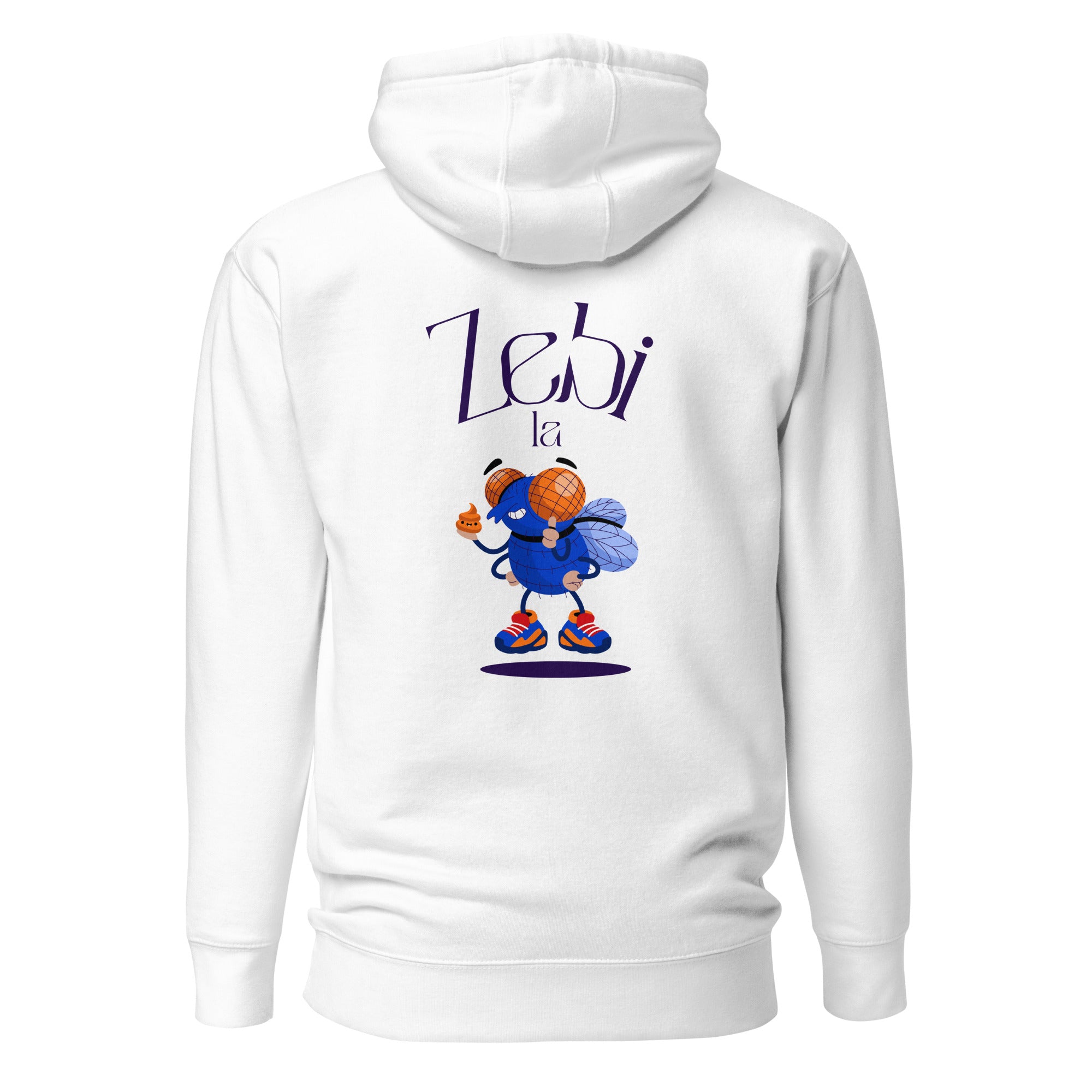 Zebi la mouche - Sweat à Capuche Unisexe - Coeur et Dos