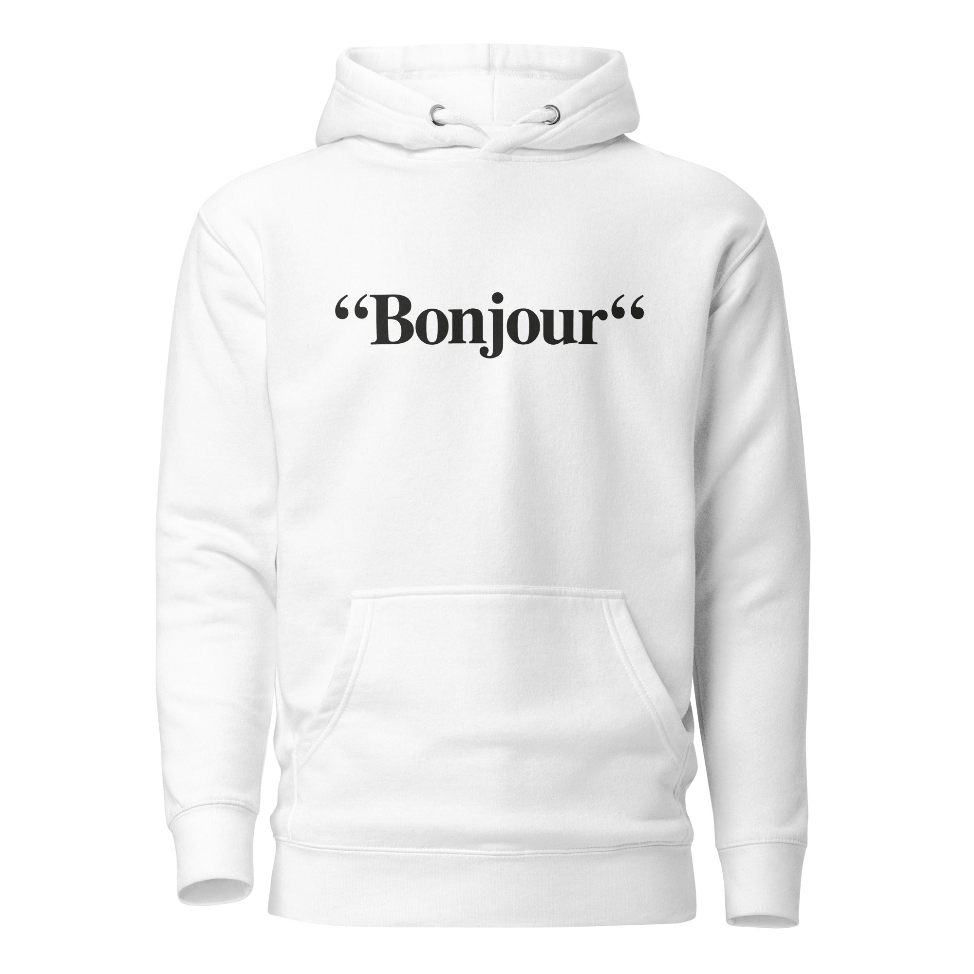 "Bonjour" - Sweat à Capuche Unisexe