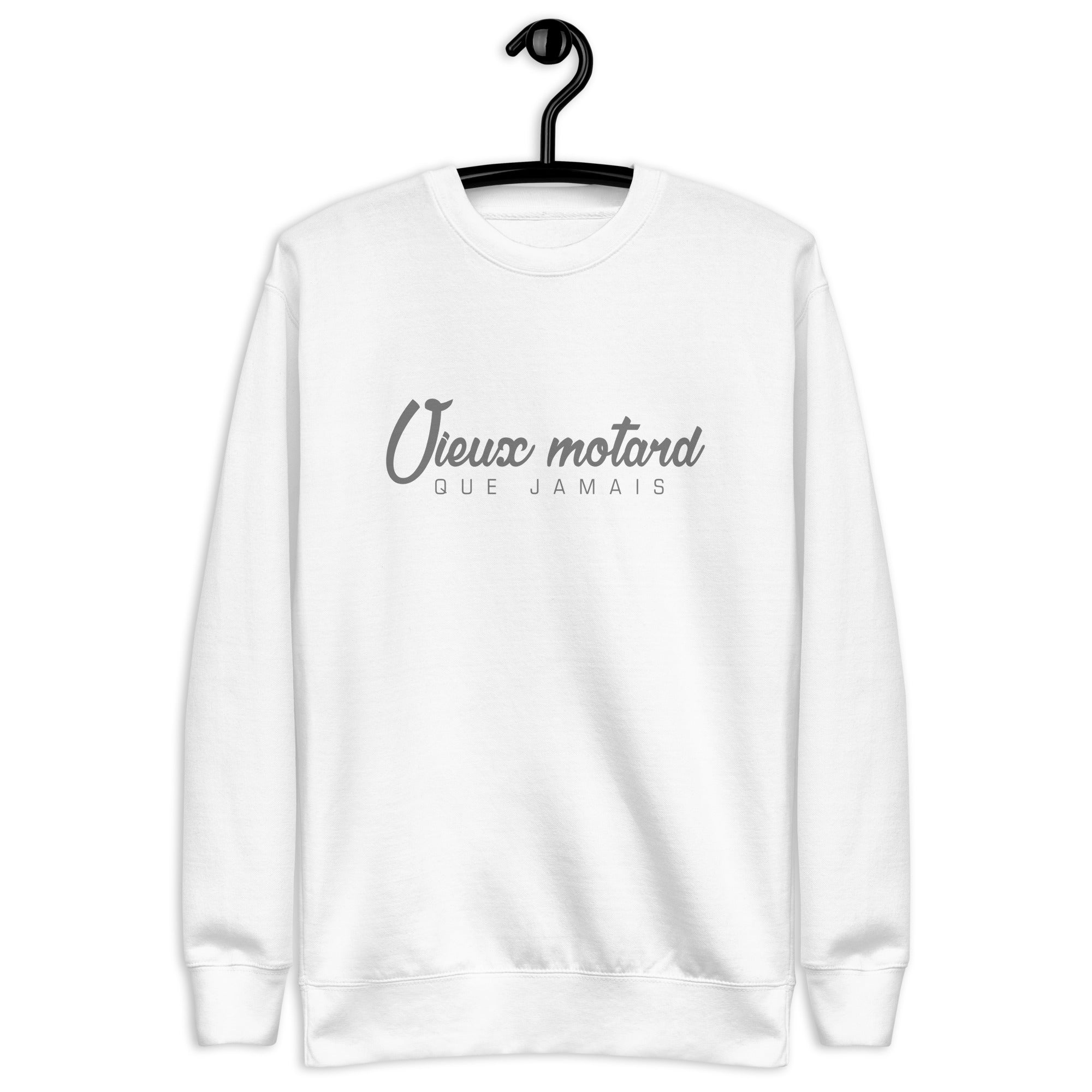 Vieux motard - Sweat Col Rond Premium - Unisexe