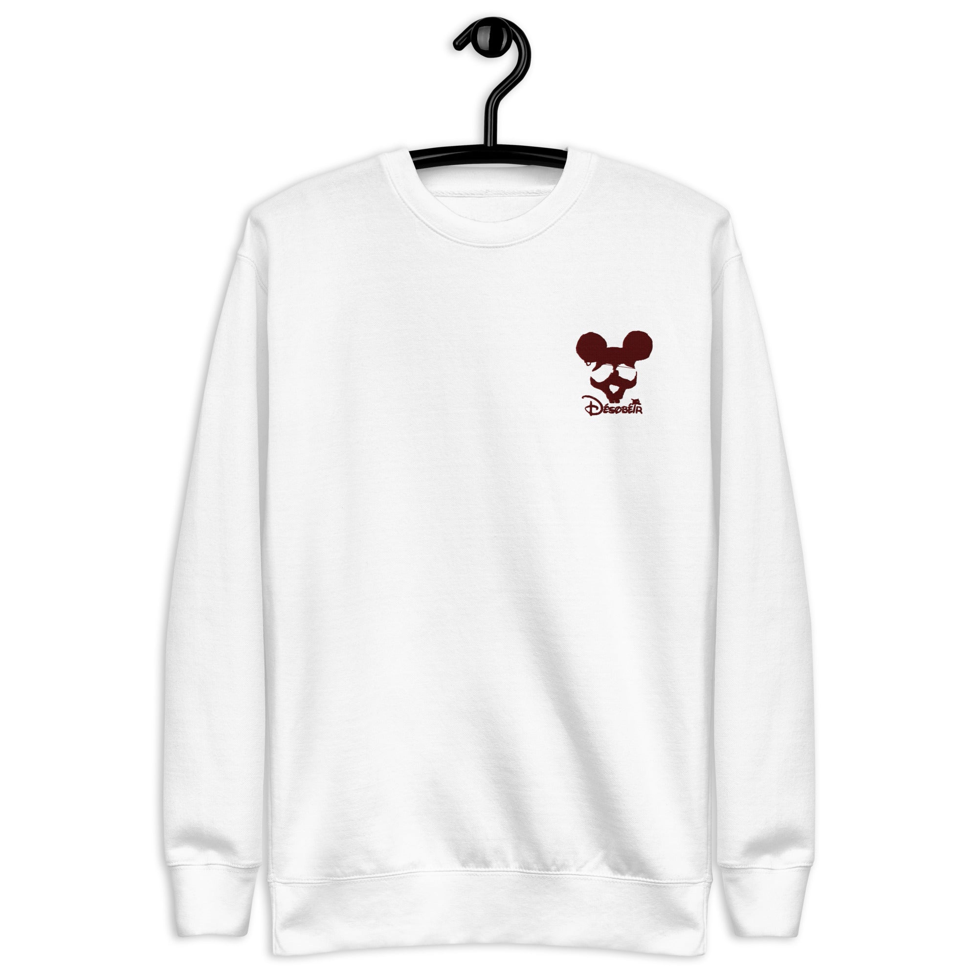 Désobéir - Disney - Sweat Col Rond Premium - Unisexe - Brodé