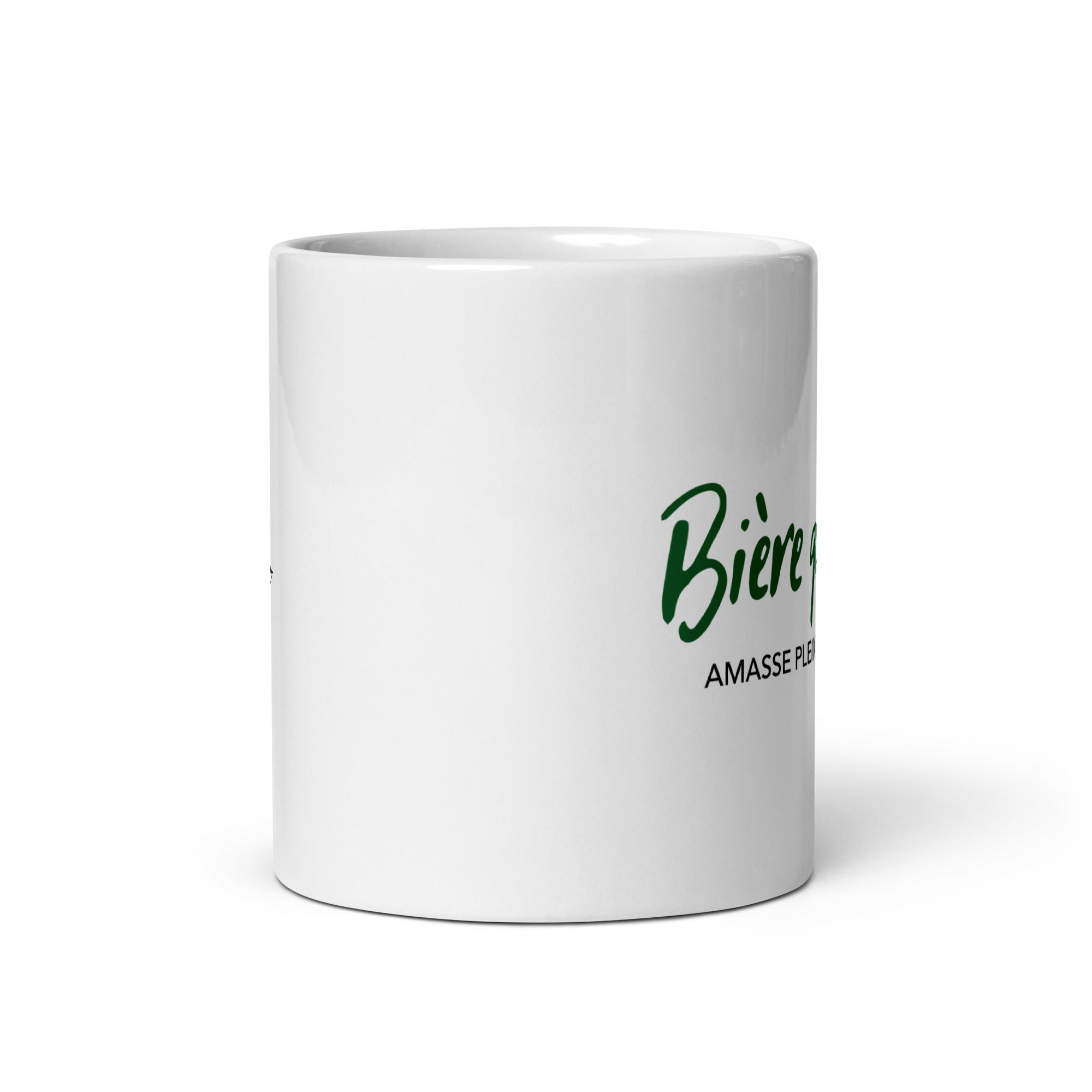 Bière qui roule - Mug Blanc Brillant